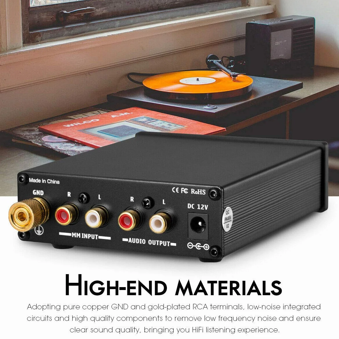 Nobsound Mini HiFi MM Preamplificatore RIAA per giradischi