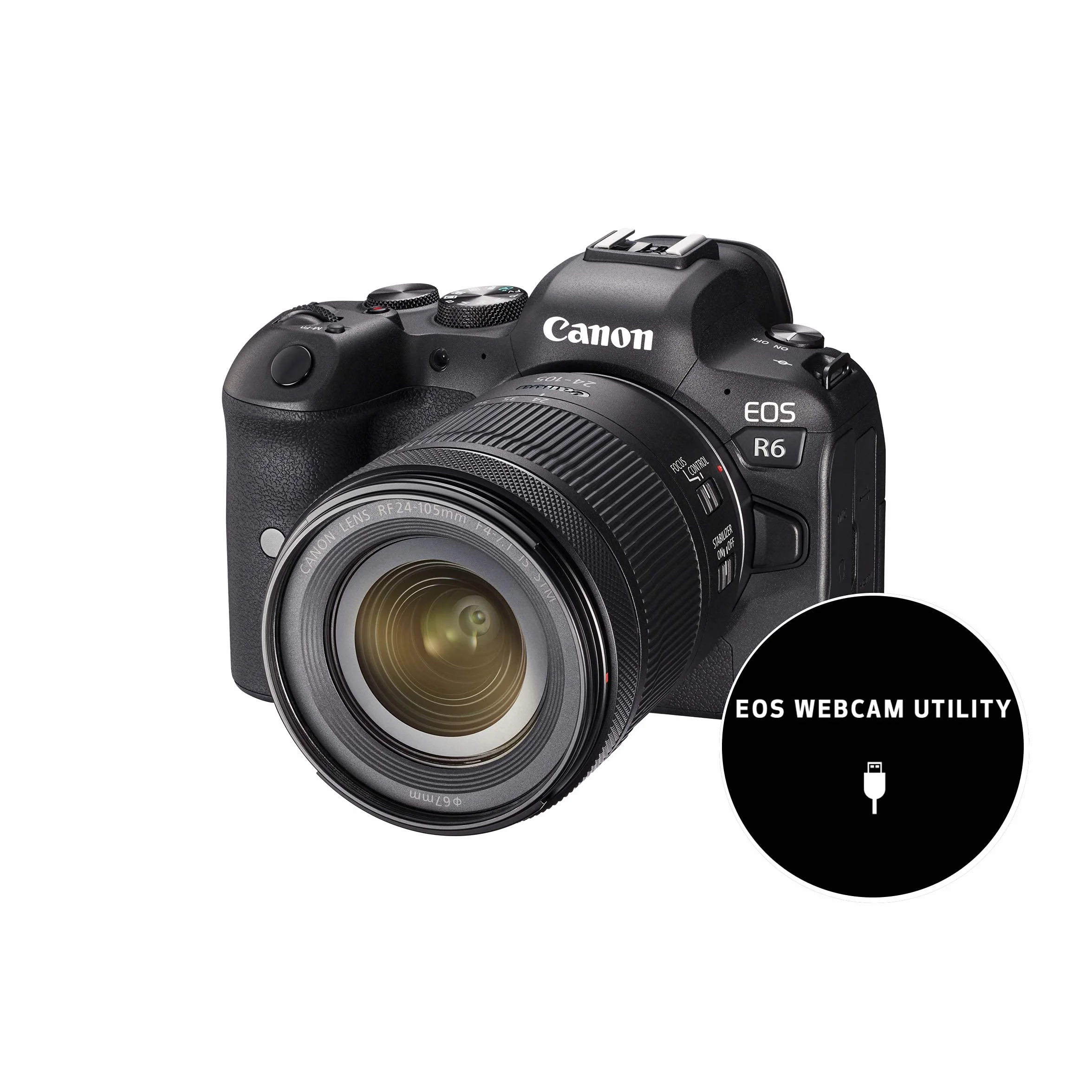 Canon EOS R6 FullFrame mirrorless + RF 24-105 f/4-7.1 IS STM (20,1 Mp,- fino a 20fps, DIGIC X, video 4K UHD fino 60p, stabilizzatore d'immagine a 5 assi fino a 8 stop, Dual Pixel CMOS Auto Focus II)