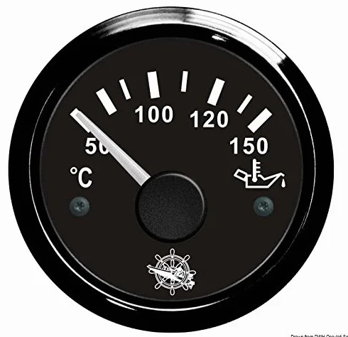 OSCULATI Indicatore Temperatura Olio 50/150° Nero/Nera
