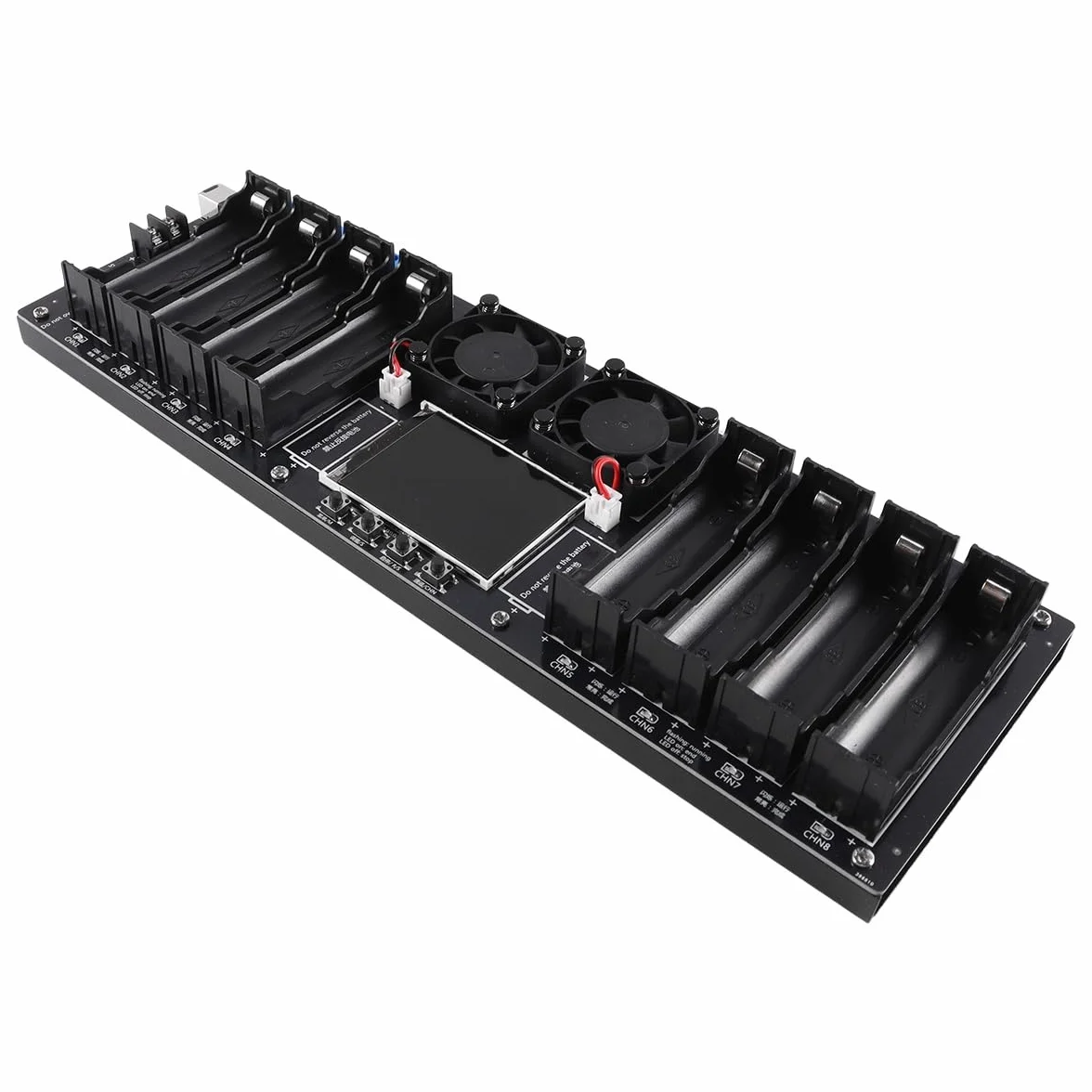 Tester per Batterie al Litio 8 Canali 18650 con Carica Automatica e Misurazione Resistenza Interna