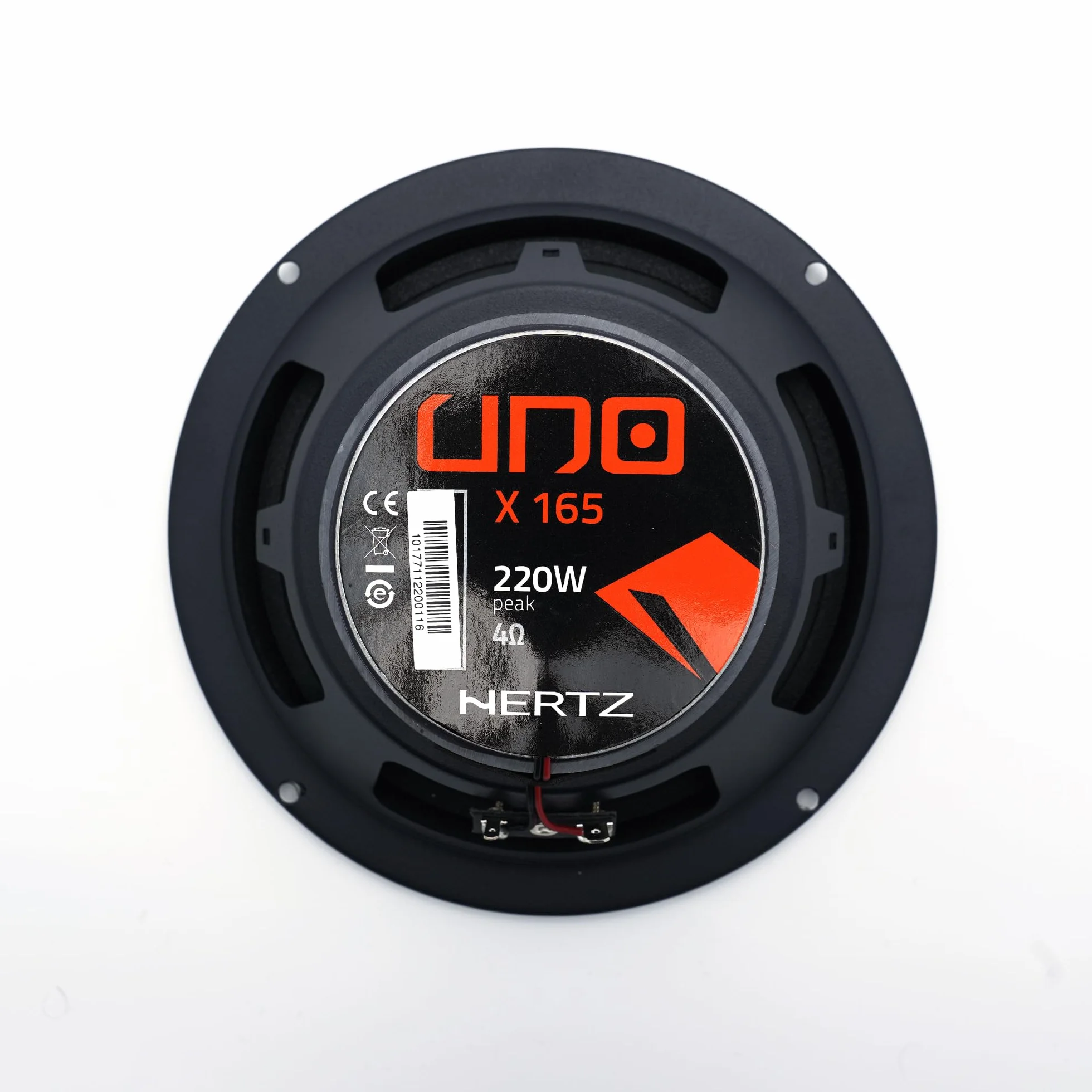 Hertz X 165 – Coppia di Altoparlanti Coassiali 2 Vie da 165 mm, 220W Peak, 55W RMS, 4 Ohm, Cono in Carta Pressata Idrorepellente, Tweeter in PEI da 24 mm, Installazione DIN Facile