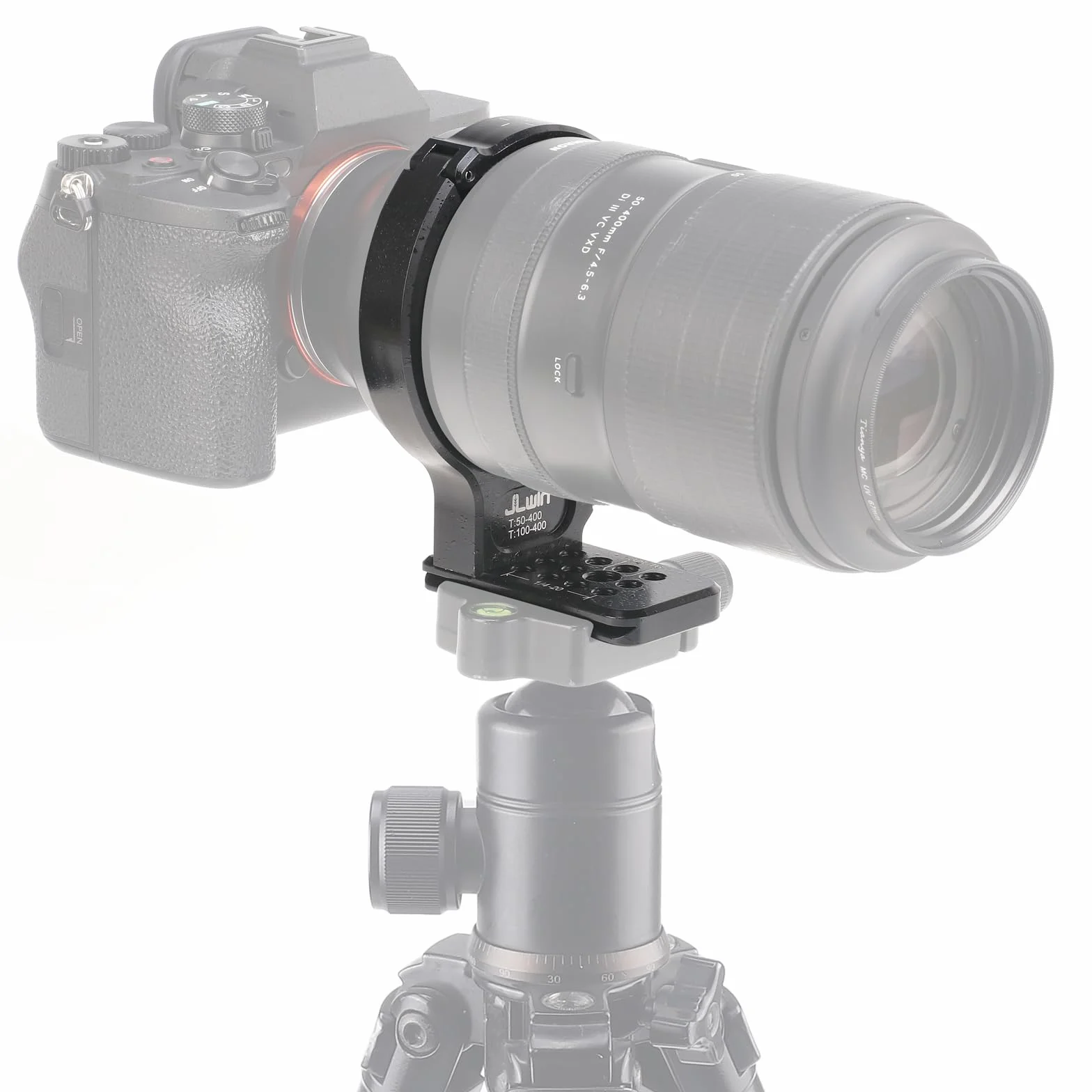 FOTGA Anello di montaggio per treppiede in metallo per Tamron 50-400mm F/4.5-6.3 Di III VC VXD A067, 100-400mm f/4.5-6.3 Di VC USD A035 (per Canon EF e per Nikon F Mount), con piastra a sgancio rapido