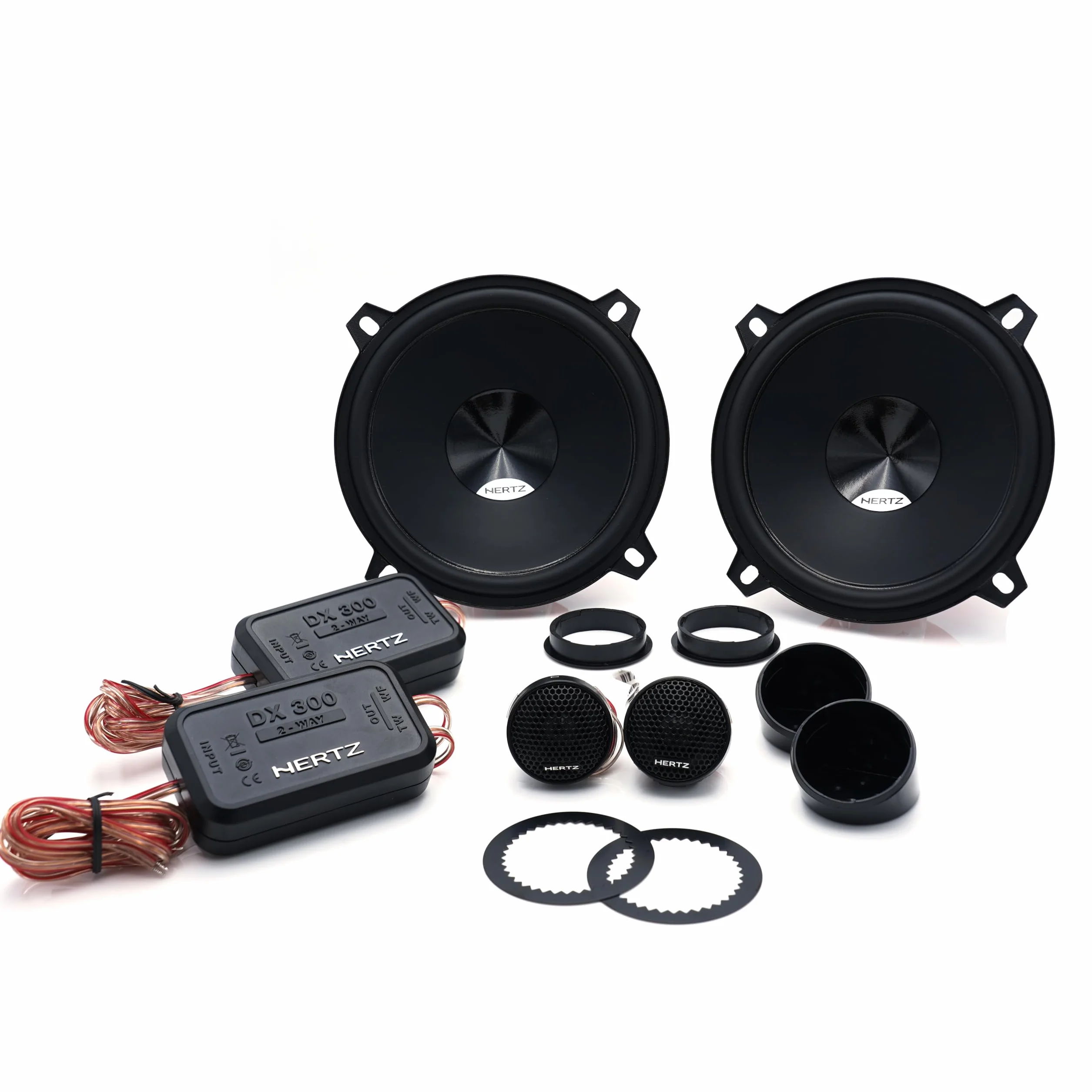 Hertz DSK 130.3 - Sistema audio a due vie da 130 mm con woofer in carta trattata, tweeter a cupola e crossover dedicato 120W max