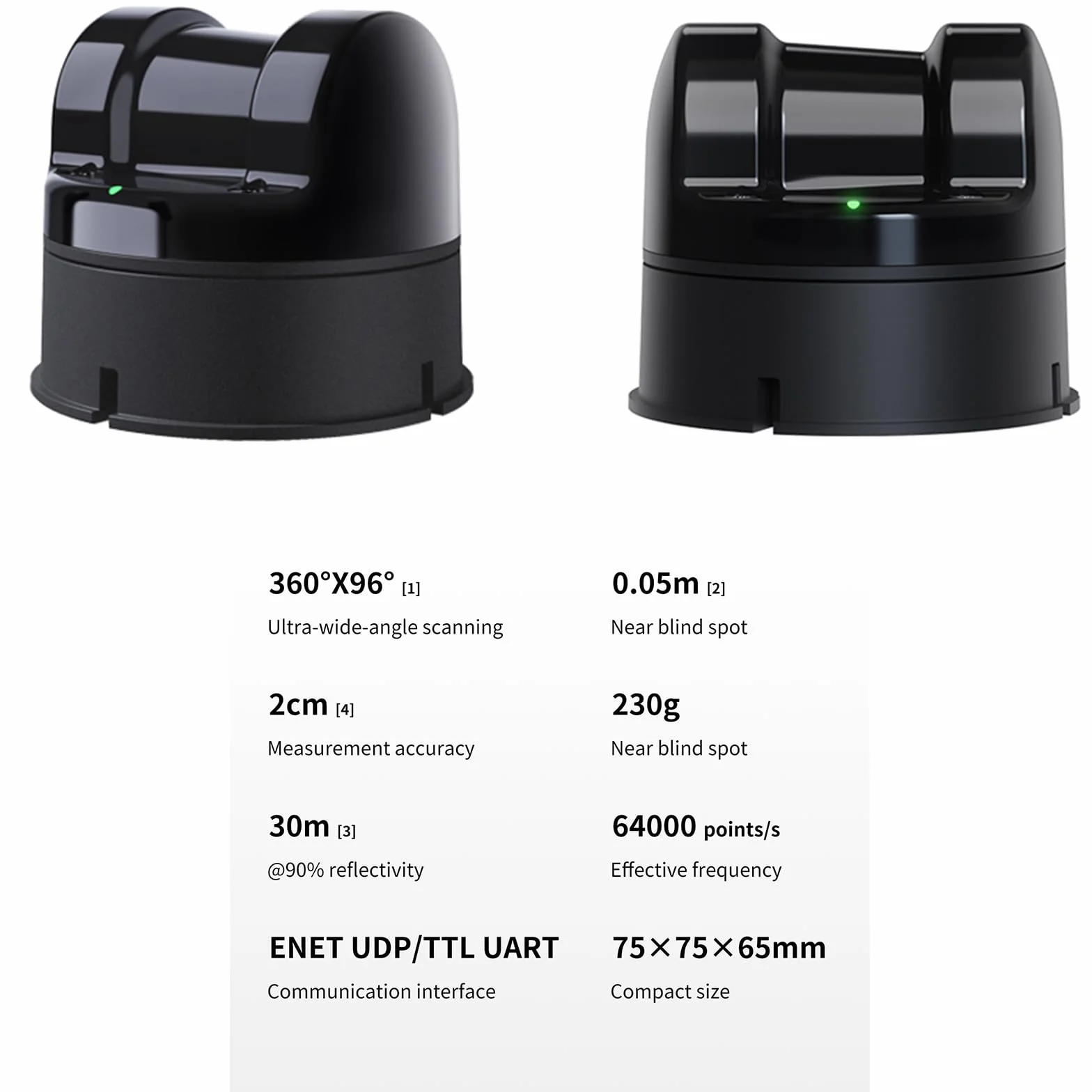 youyeetoo Unitree L2 4D 3D Lidar Scanner - 30 Meter 360° × 90° Omnidirectional Ultra Wide Angle Scanning - Sampling Rate 128000 Points/s, RJ45 UDP - Unitree L1 Upgrade