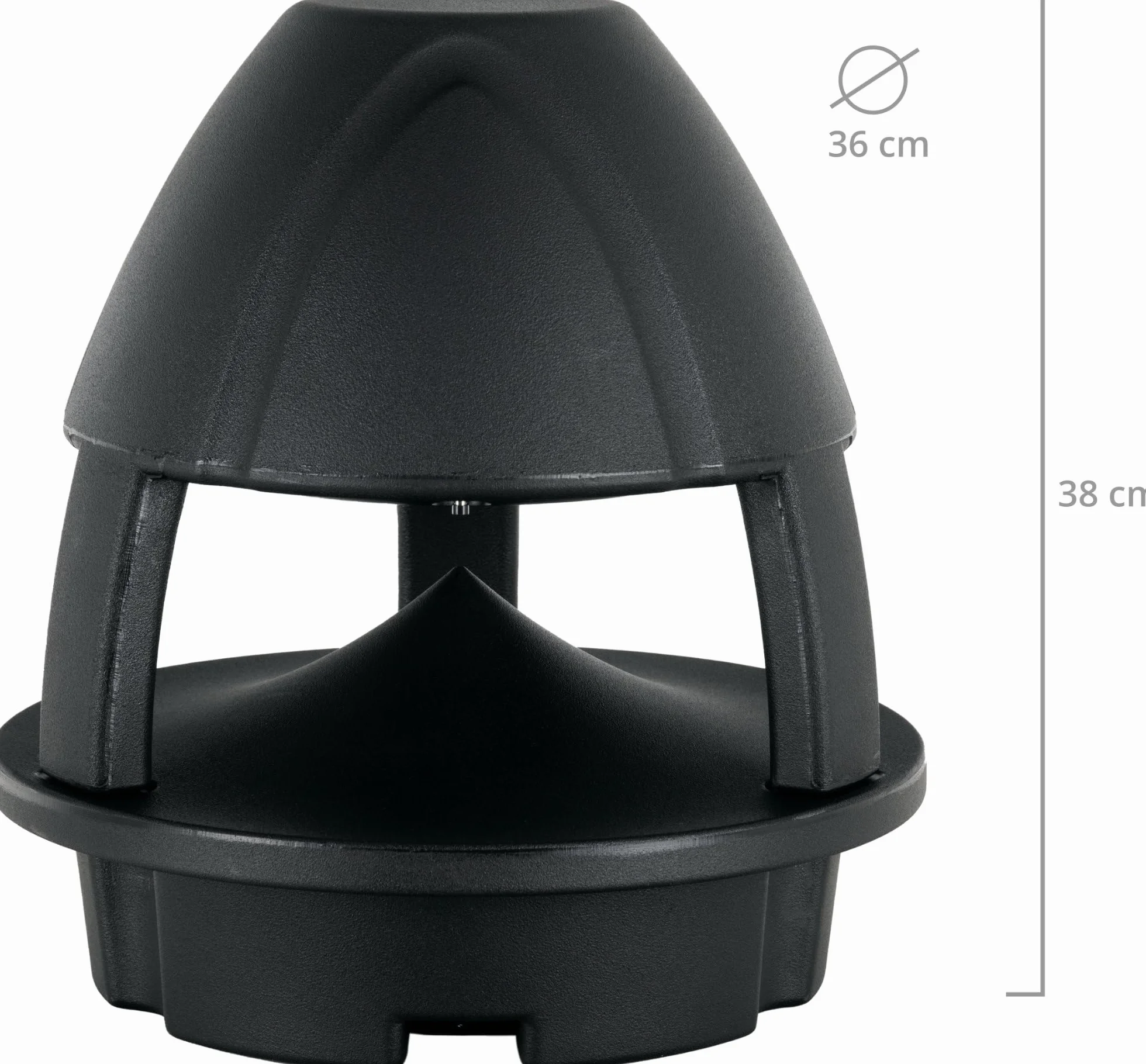 McGrey WPL-660BK BT 2 vie casse attive outdoor 360° giardino Bluetooth 10m IP56 nero