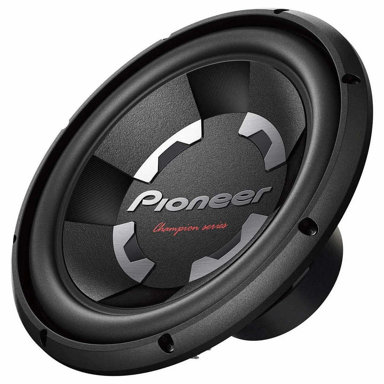 Pioneer Subwoofer TS-300D4 con doppia bobina da 4 ohm (1.400 W), membrana IMPP da 30 cm/12", per un suono potente, potenza di ingresso nominale 400 W, nero