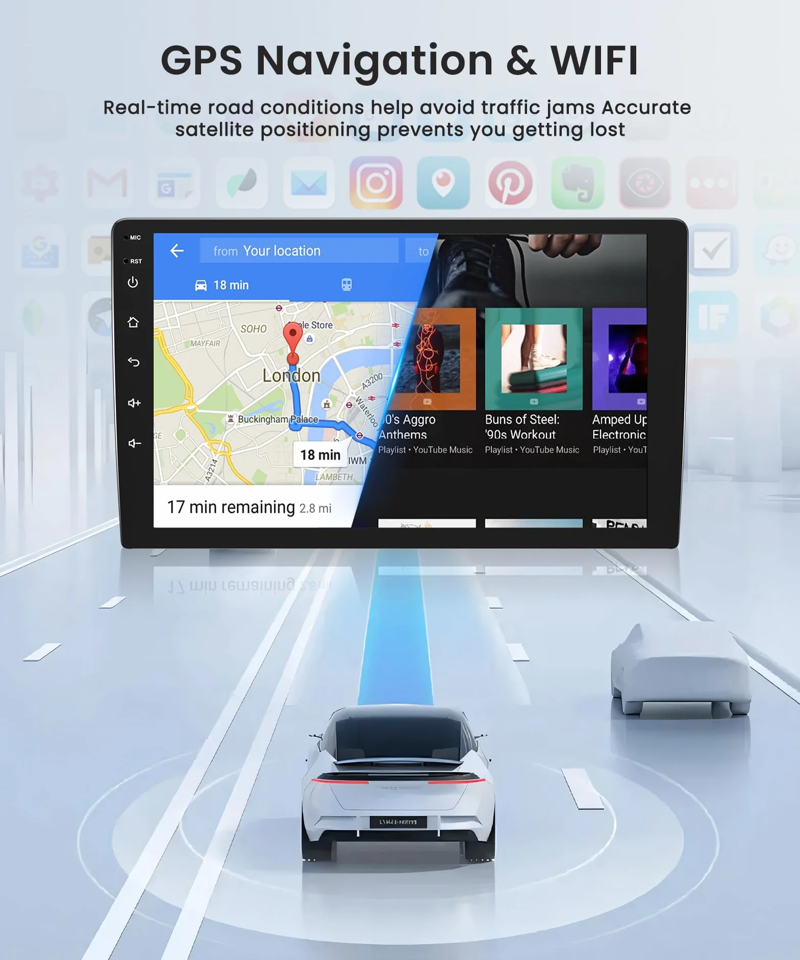32G Wireless Carplay Android 13 Autoradio 2 Din per Renault Trafic Opel Vivaro B FIAT Talento Nissan NV300 9 Pollici Autoradio con Android Auto Navi GPS WiFi Bluetooth FM/RDS/SWC Telecamera Posteriore