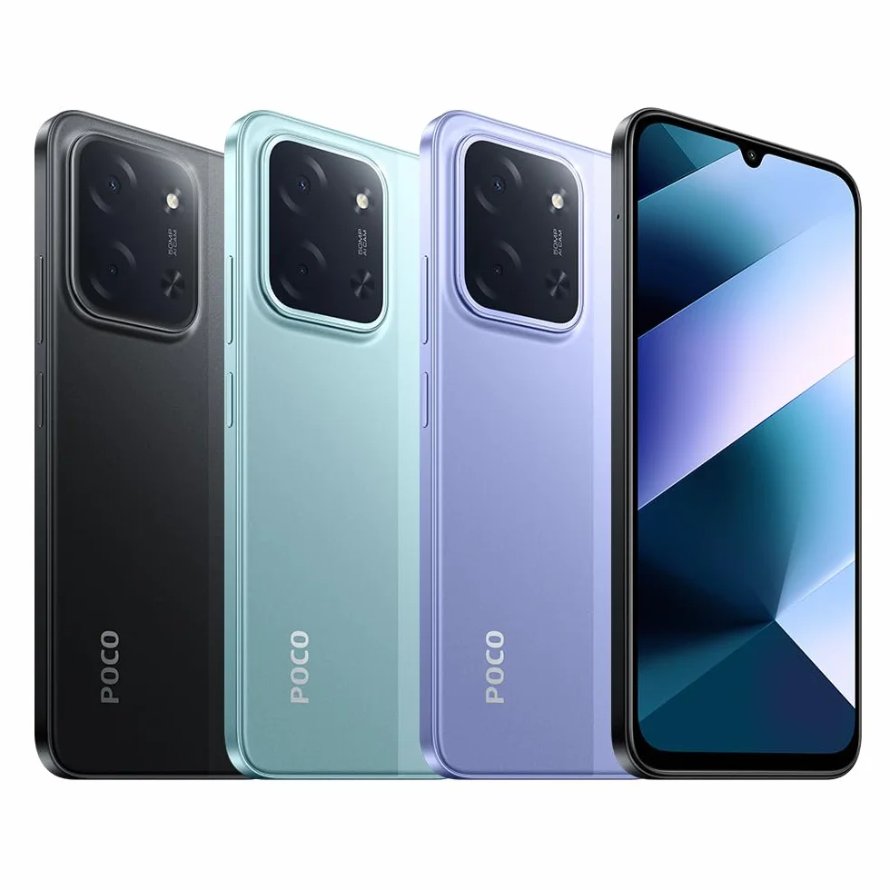 XIAOMI POCO C85, Smartphone 6+128GB, Display 6,9" 120Hz 7,99mm Design, MediaTek Helio G81-Ultra Octa-core, Doppia fotocamera AI da 50MP, 6000mAh, garanzia di 2 anni, Nero, Caricabatteria non incluso