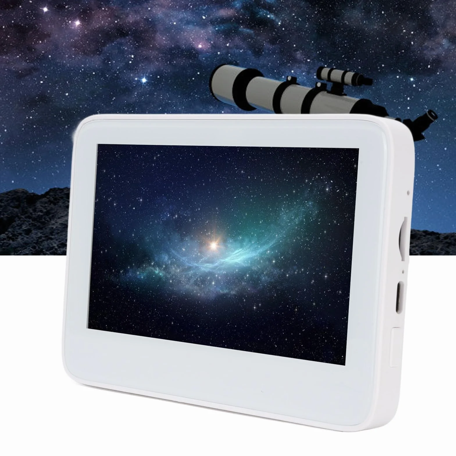 Voce per oculare elettronici Glomora, telecopera telecopica con videocamera 12 MP 4k 5 pollici a schermo TFT oculare elettronico per telescopi astronomici binoculari monoculari