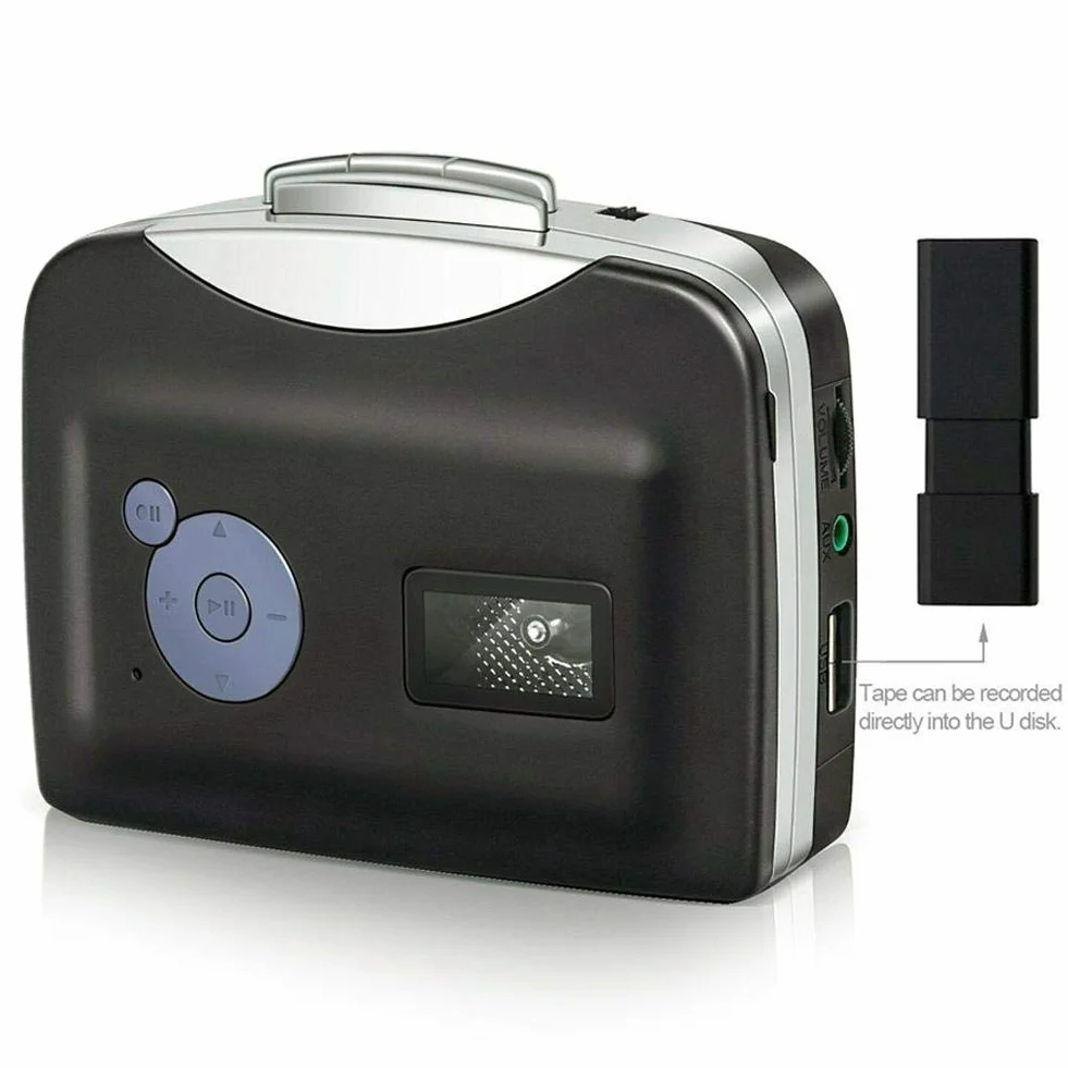 Annadue Convertitore Cassetta MP3, Stereo da Nastro a MP3, con Cuffie per Uso Domestico e all'Aperto, Convertitore Digitale di Nastri MP3