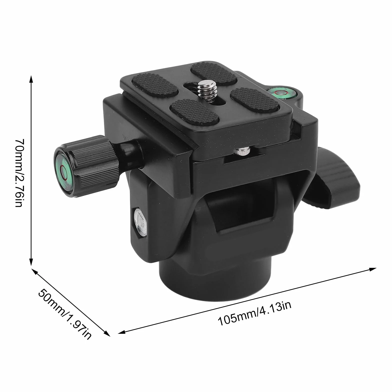 Testa di inclinazione monopiede in lega di alluminio con rilascio rapido per fotografia di birdwatching