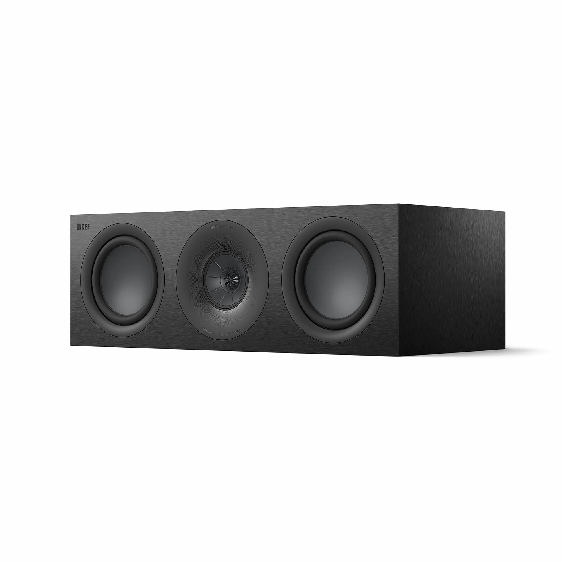 KEF Q6 Meta Diffusore HiFi passivo centrale/LCR, nero satinato | Musica | TV & Home Cinema | Gaming | Cassa chiusa a 3 vie | Driver Uni-Q da 10 cm con tecnologia MAT| Driver LF Dual da 16,5 cm