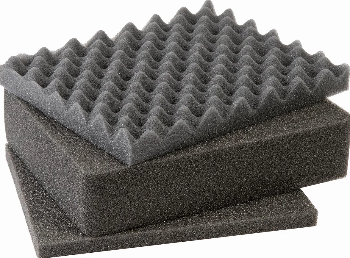 PELI 1201 Set Schiuma Di Ricambio, Accessorio Per Valigia Protector Originale, Compatibile 1200, Colore: Nero