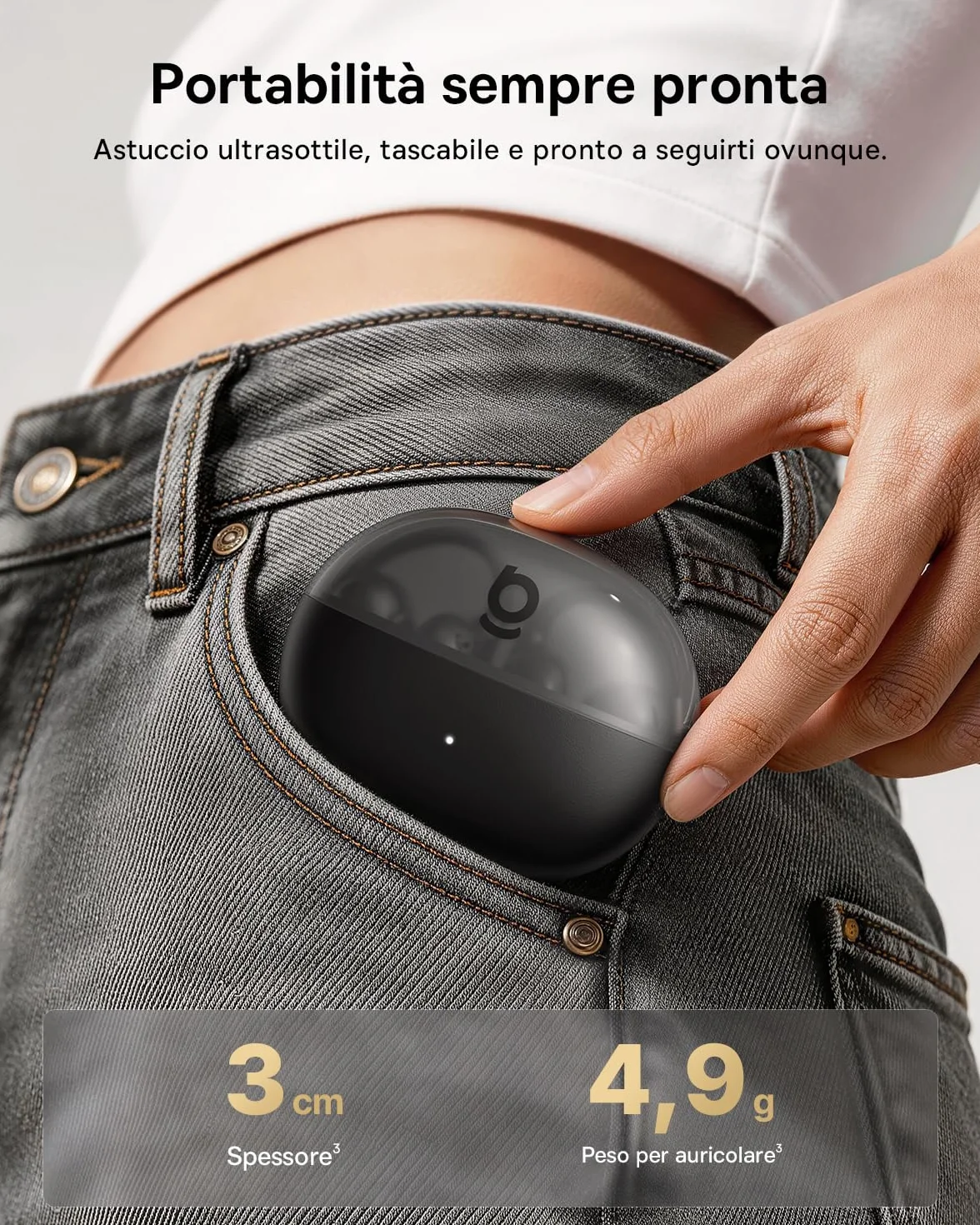 Baseus MC2 Air Cuffie Open-Ear, Auricolari a Clip con CloudComfort, SuperBass 2.0, Bluetooth 6.0, 4 Microfoni con IA per chiamate nitide, 40 h di autonomia, IP67, leggeri 4,9 g
