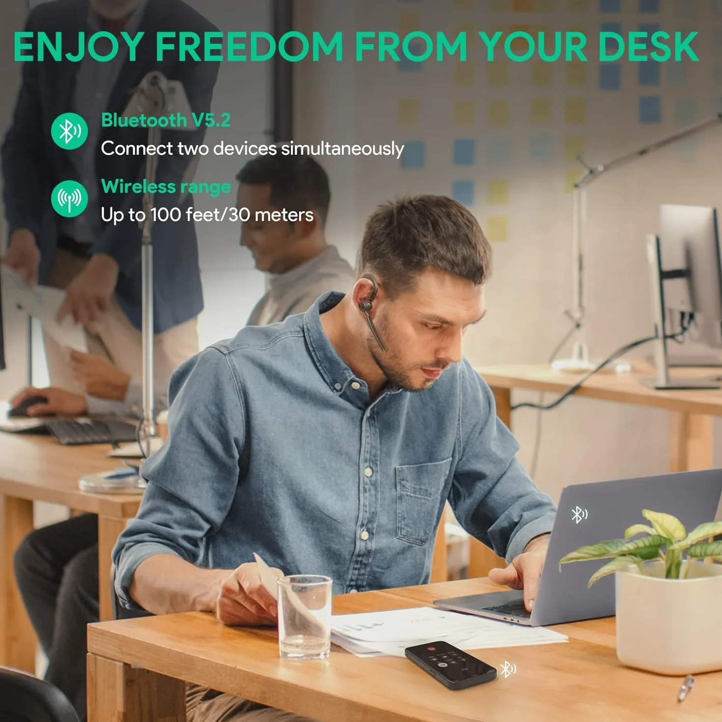 Yealink BH71 Pro Auricolare Bluetooth senza fili con dongle