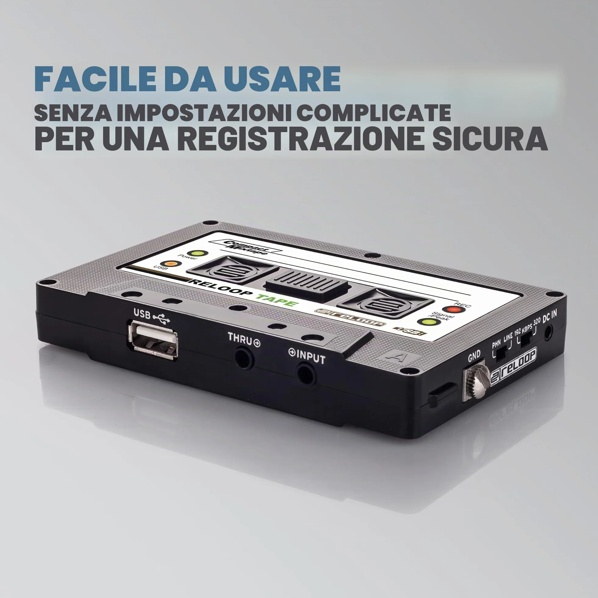 Reloop Tape Mixsession-Recorder Accessorio per DJ