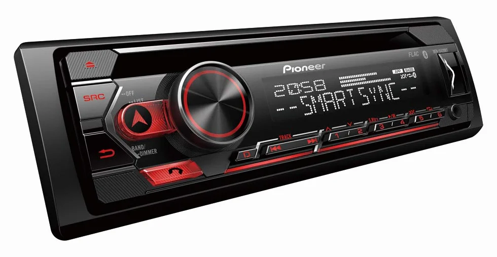 Pioneer Deh-S420Bt, Autoradio 1DIN, Sintonizzatore CD con RDS, Bluetooth, MP3, Ingresso USB e AUX, Sistema Vivavoce, App Smart Sync, Equalizzatore a 13 Bande, Controllo iPod