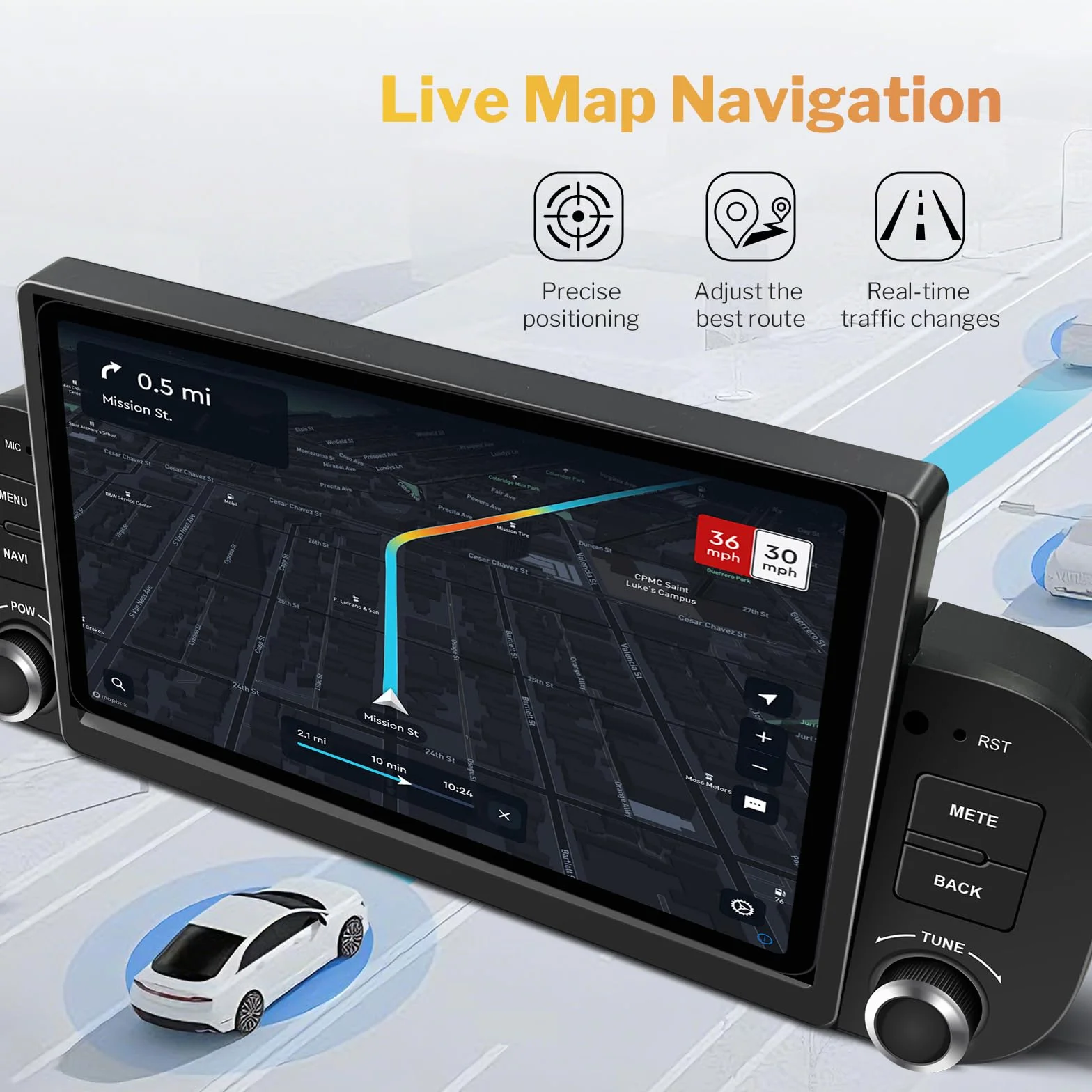 LEXXSON Autoradio per Fiat Panda 2013-2020 con CarPlay e Android Auto Wireless, più AirPlay e Android Link, Sistema Android 11, Schermo Touch 7 Pollici 1024x600, Bluetooth 5.0, WiFi, FM/RDS e USB