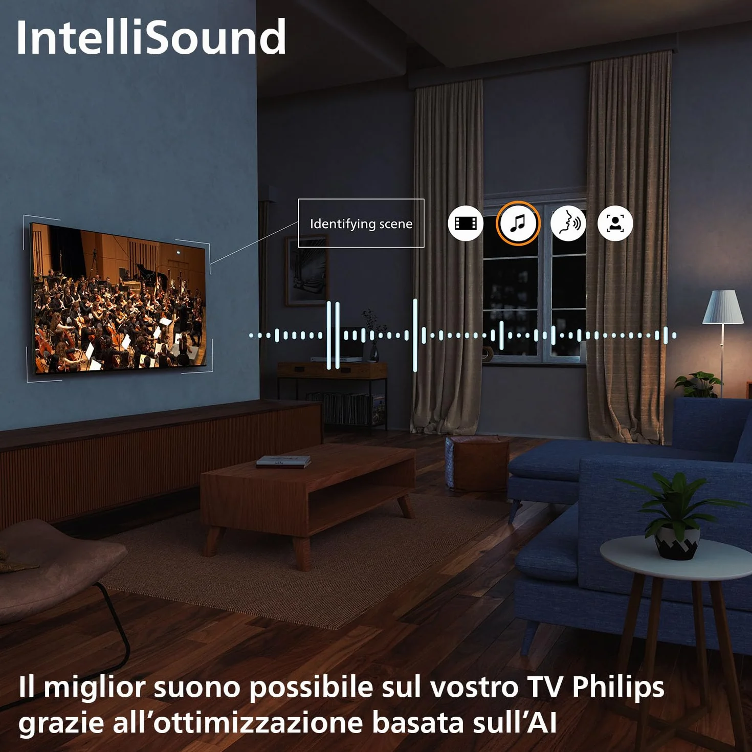 PHILIPS 50PUS7000 4K LED Smart TV 50 pollici Titan OS Pixel Precise Ultra HD Dolby Atmos