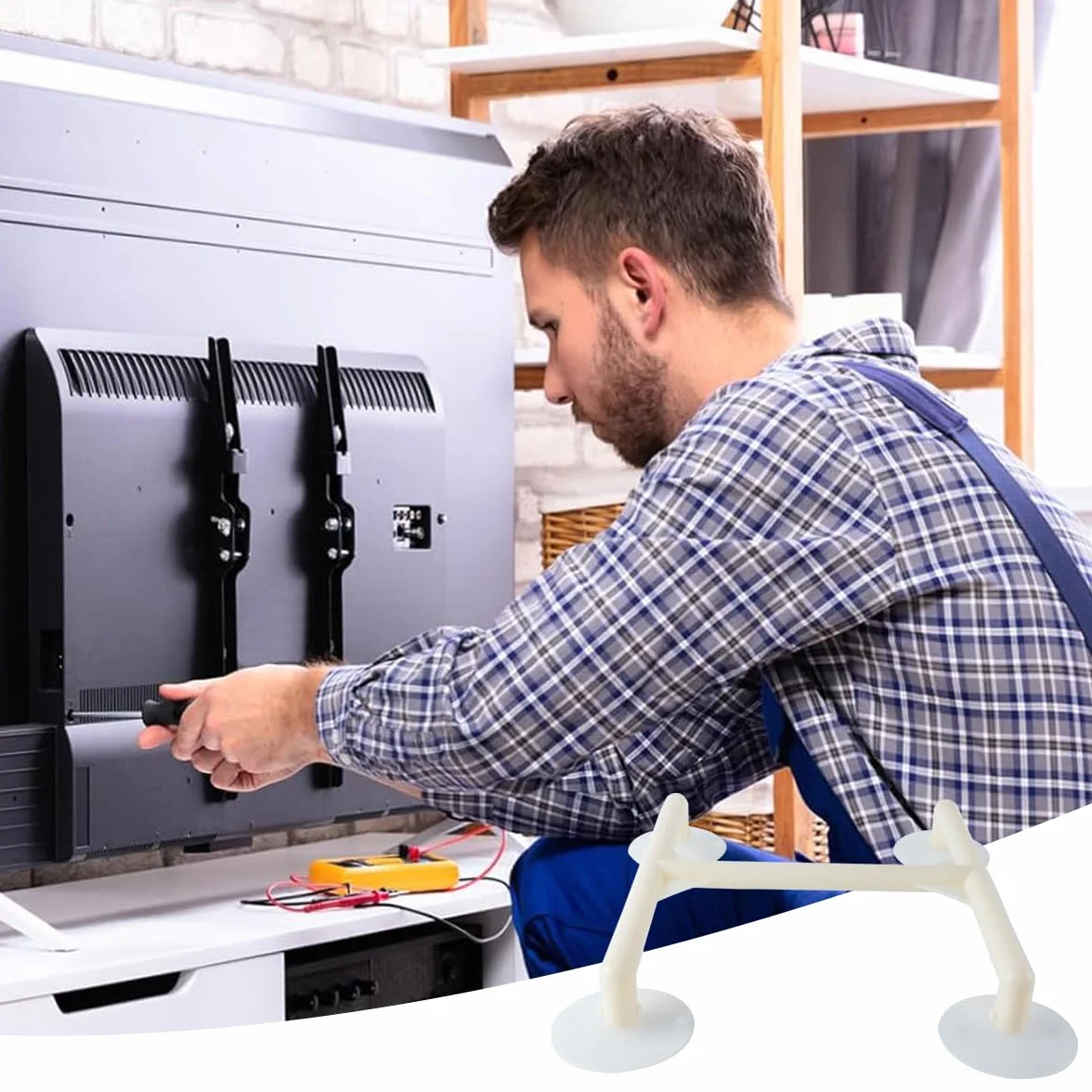 2 Pezzi Di Strumenti Di Riparazione TV LCD Con Ventosa: Schermo TV Universale Da 32-75 Pollici, Potente Ventosa Per La Rimozione Dei Graffi Sullo Schermo TV.