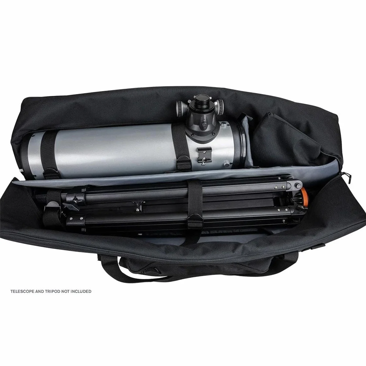Celestron 94025 Sacca telescopio kit completo 40” – Custodia per conservazione e trasporto di telescopio, montatura, treppiede e accessori con pareti imbottite e sacca per accessori bonus, Nero