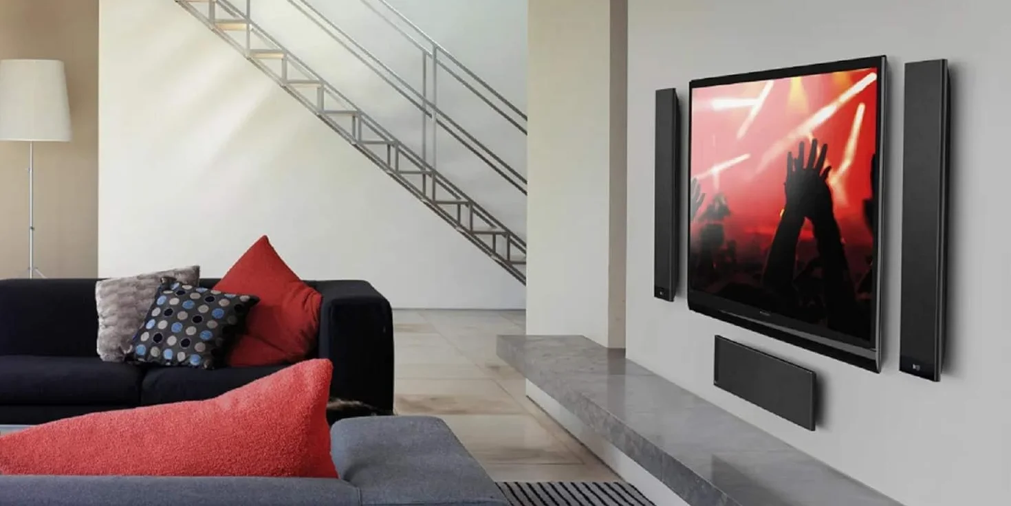KEF T301 Lautsprecher Schwarz Paar|Ultra Flach| 3,5cm tief|10-150W|HiFi|Heimkino|TV
