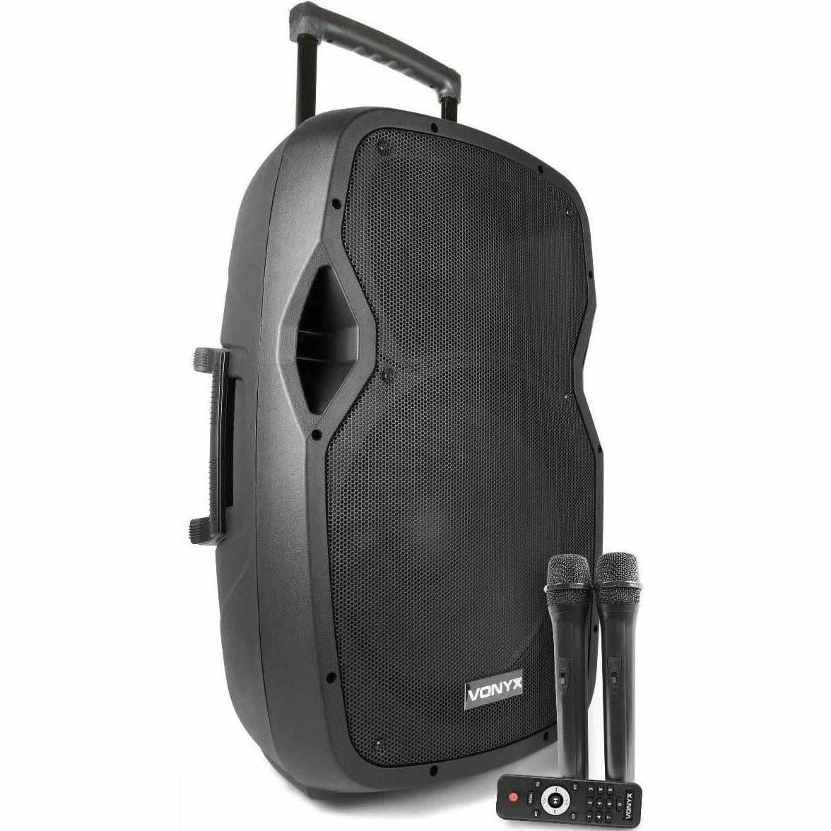 Vonyx AP1500PA - Sistema PA Portatile 800W con Microfoni