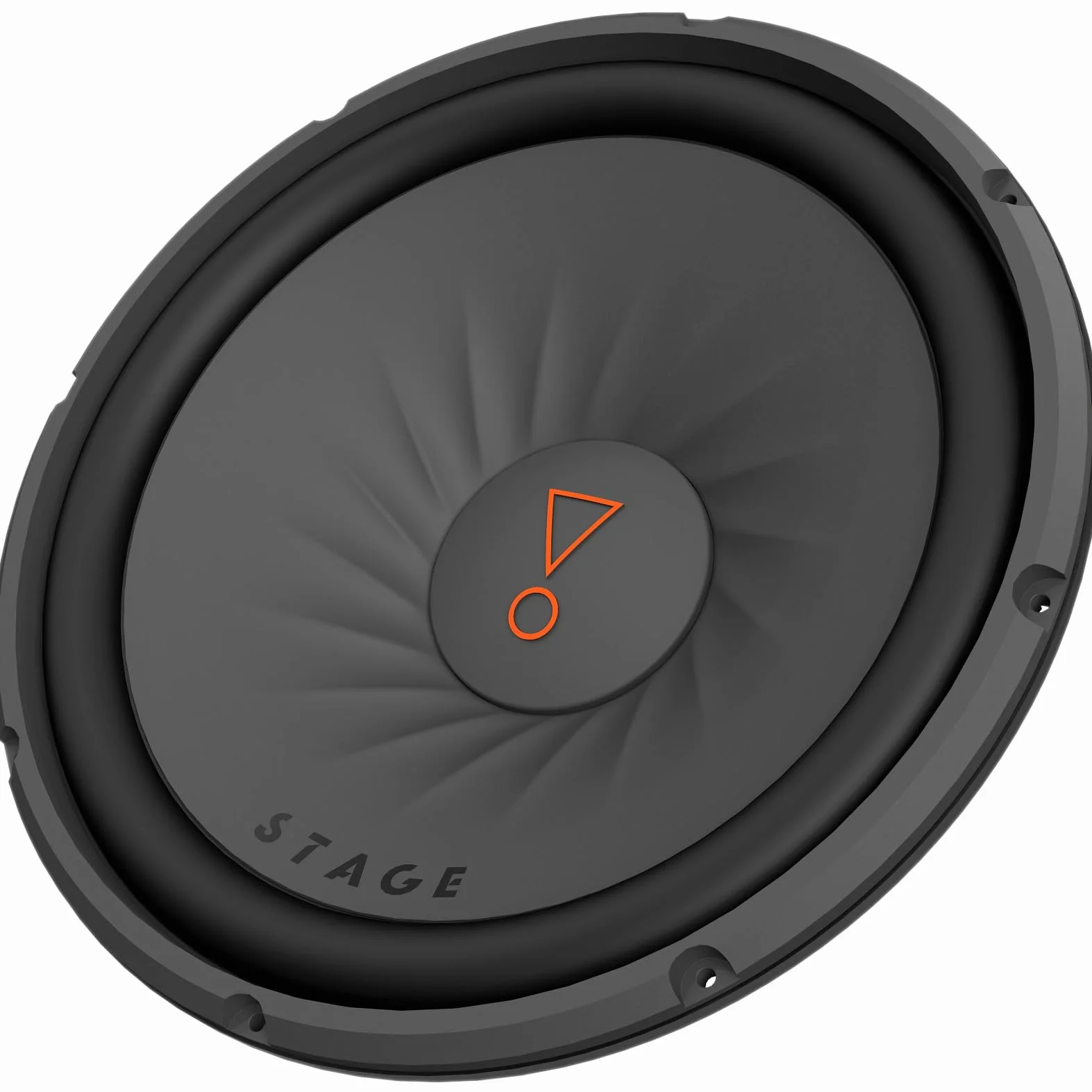 JBL Stage 122D subwoofer passivo 12 pollici (30 cm), doppia bobina 2 ohm, 250 W RMS / 1000 W picco, cono in polipropilene, cablaggio flessibile, bassi profondi, design compatto e resistente