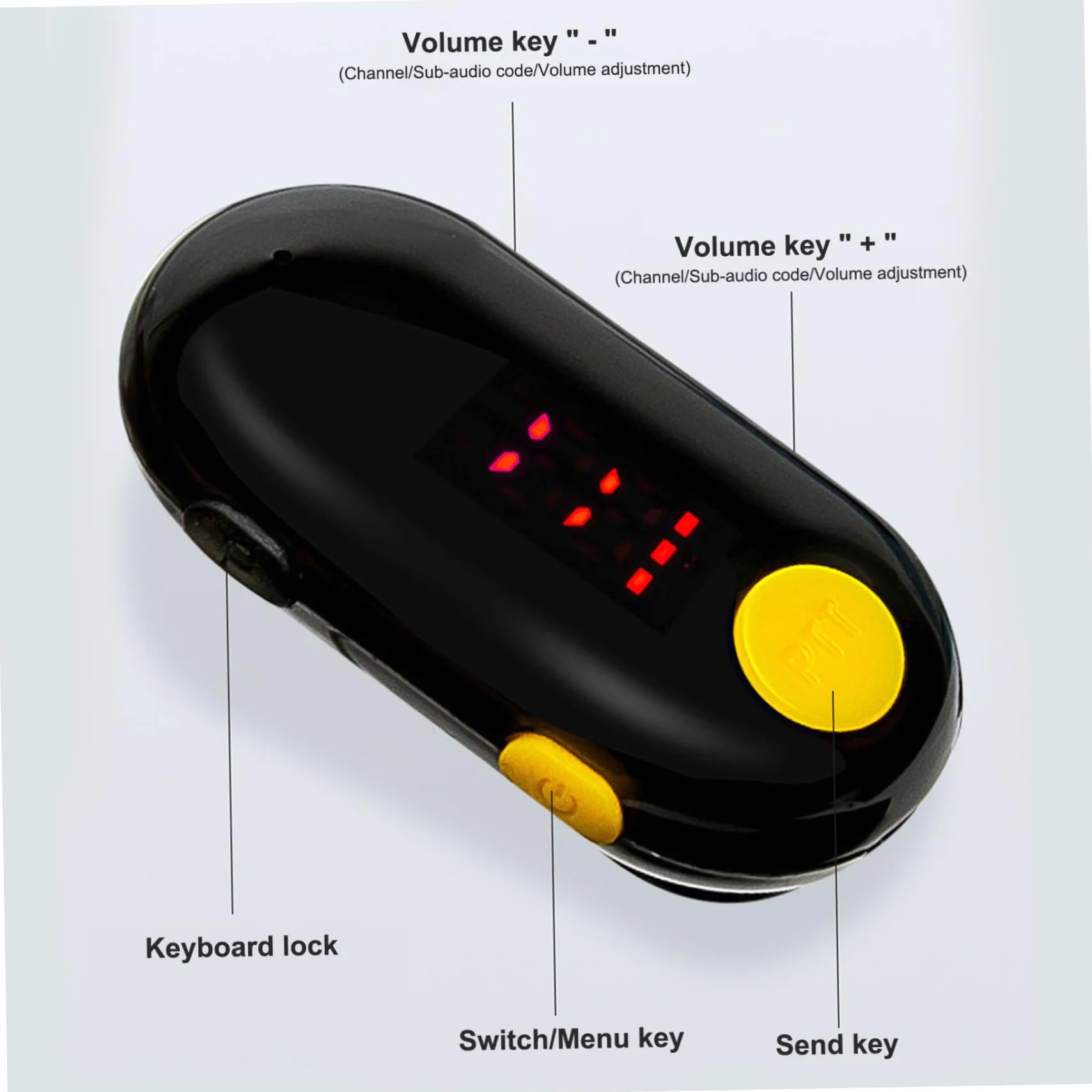 Mini Walkie Talkie 3 Pezzi Ricetrasmettitore FM Portatile per Ristoranti, Supermercato, Ospedale