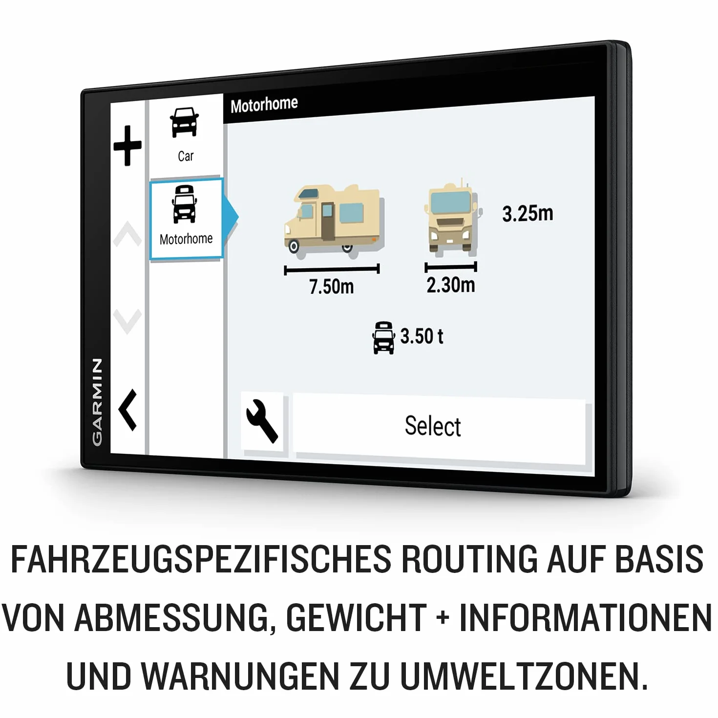Garmin Camper 795 MT-D, Navigatore GPS per Camper e Caravan, Infotraffico DAB, Display da 7", Mappa Europa, Navigazione in base a dimensioni