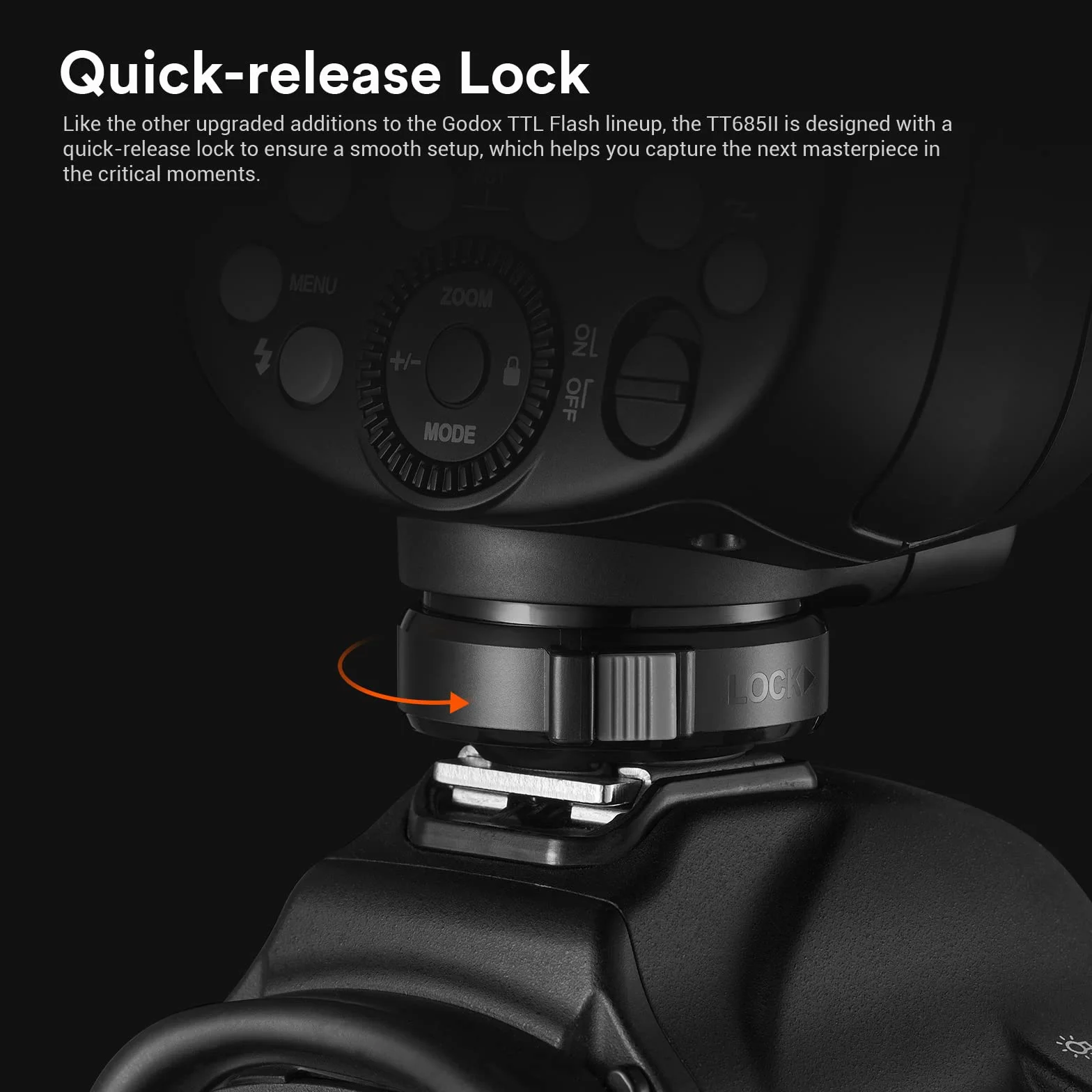 Godox TT685CII Speedlite E-TTL Flash 2.4G HSS GN60 Camera Flash for Canon