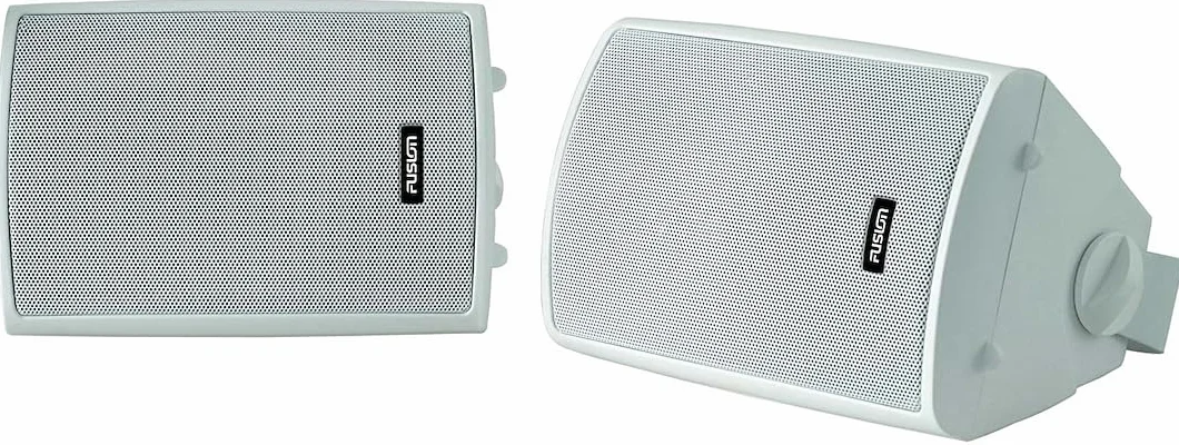 Fusion 10,2 cm Compact marine box speaker – (pair) White