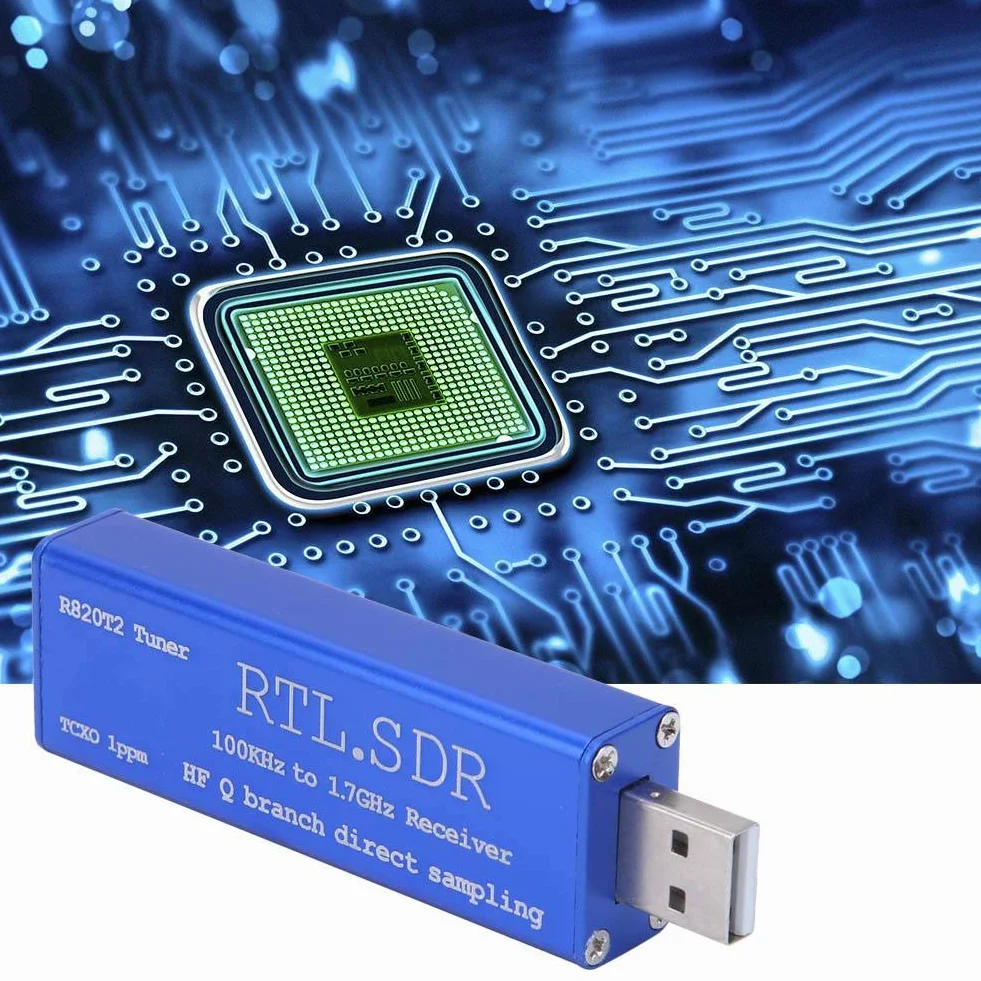 Ricevitore Sintonizzatore USB 100khz-1.7ghz Ricevitore UHF VHF Rtl-SDR Rtl2832u + Kit Chipset R820t2