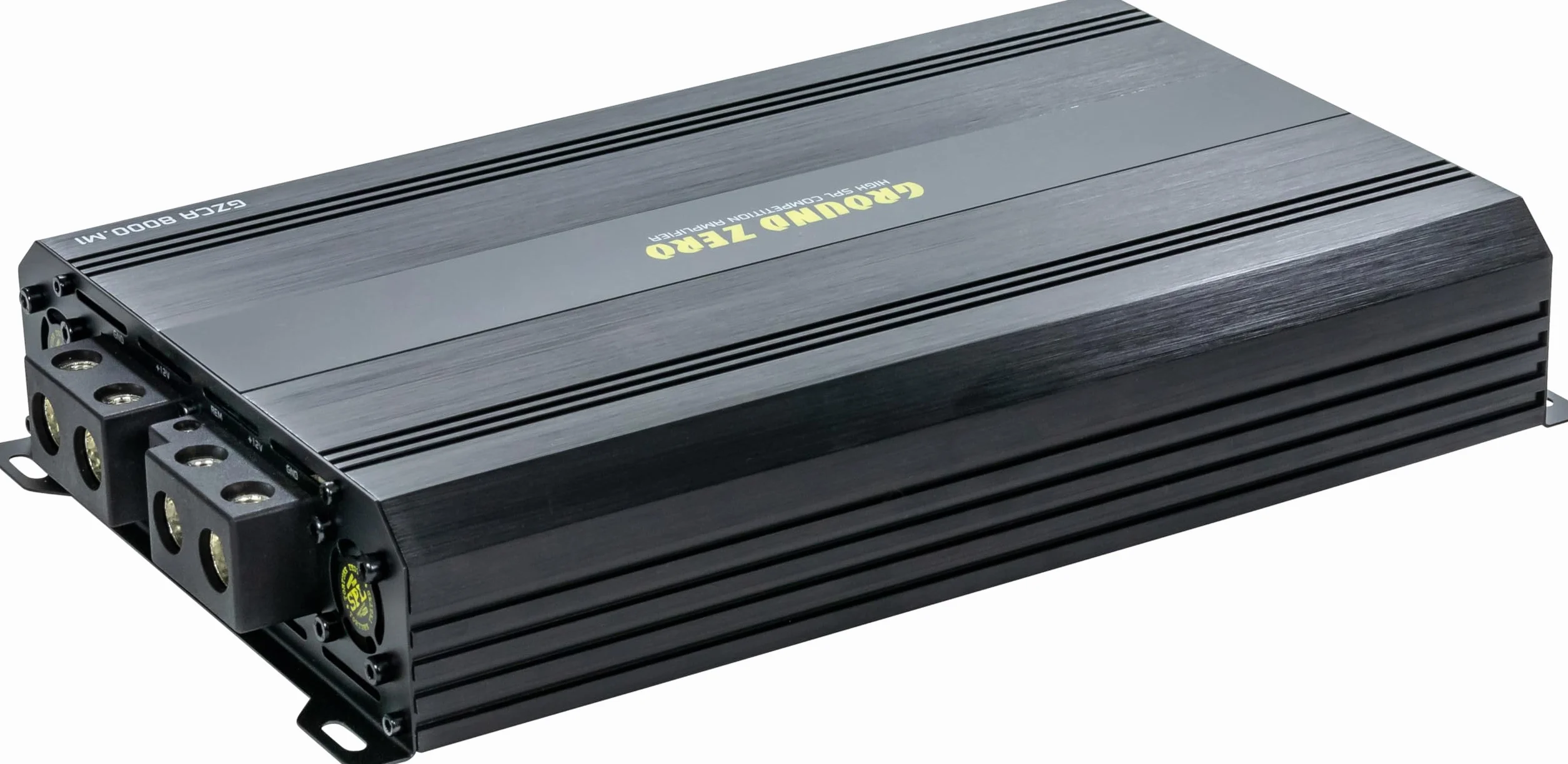 Ground Zero GZCA 8000.M1 - Amplificatore MS-PL-Class D, 1 canale, 8100 W RMS, 1 Ω stabile, crossover attivo, basso boost incluso