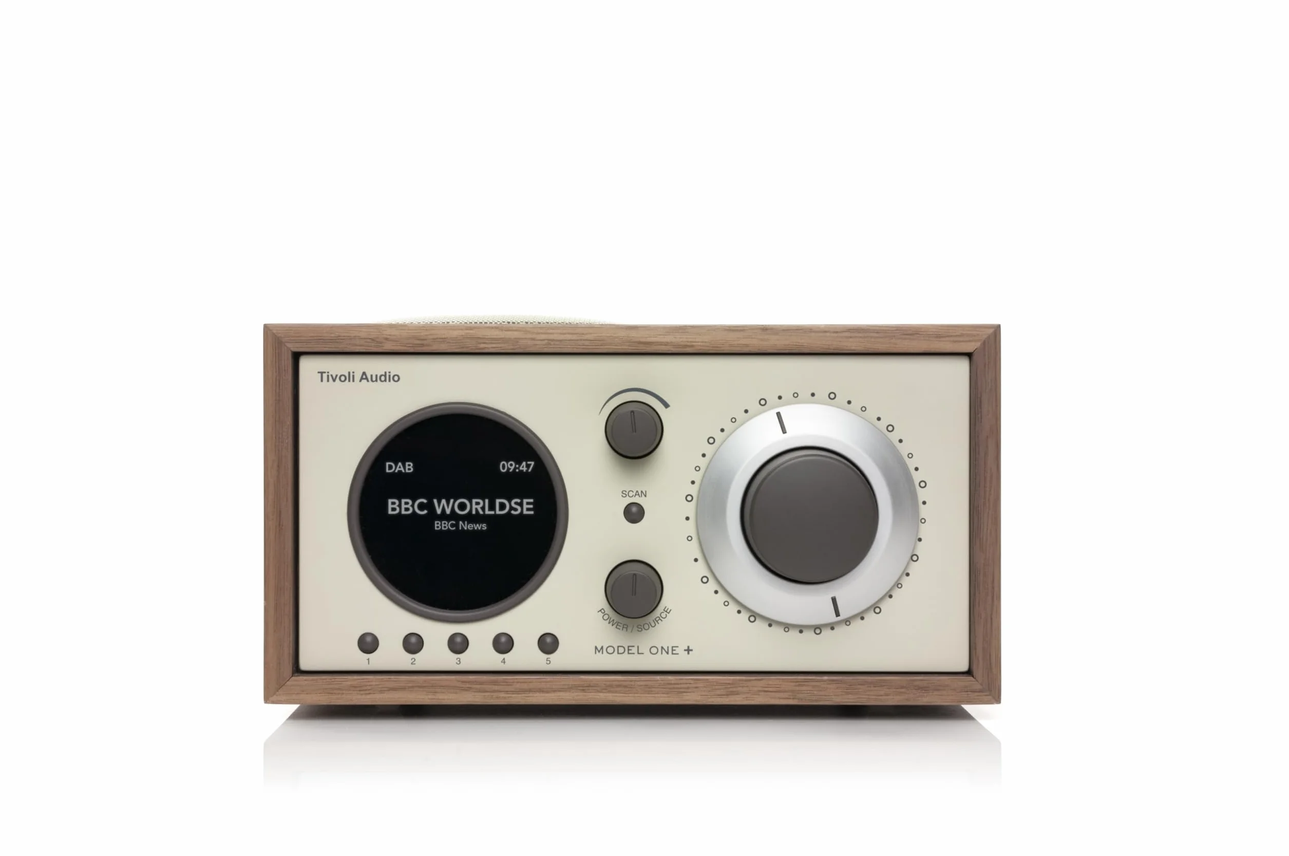 Tivoli Audio Model One+ FM/DAB/DAB+ Bluetooth Radio (Noce/Beige)