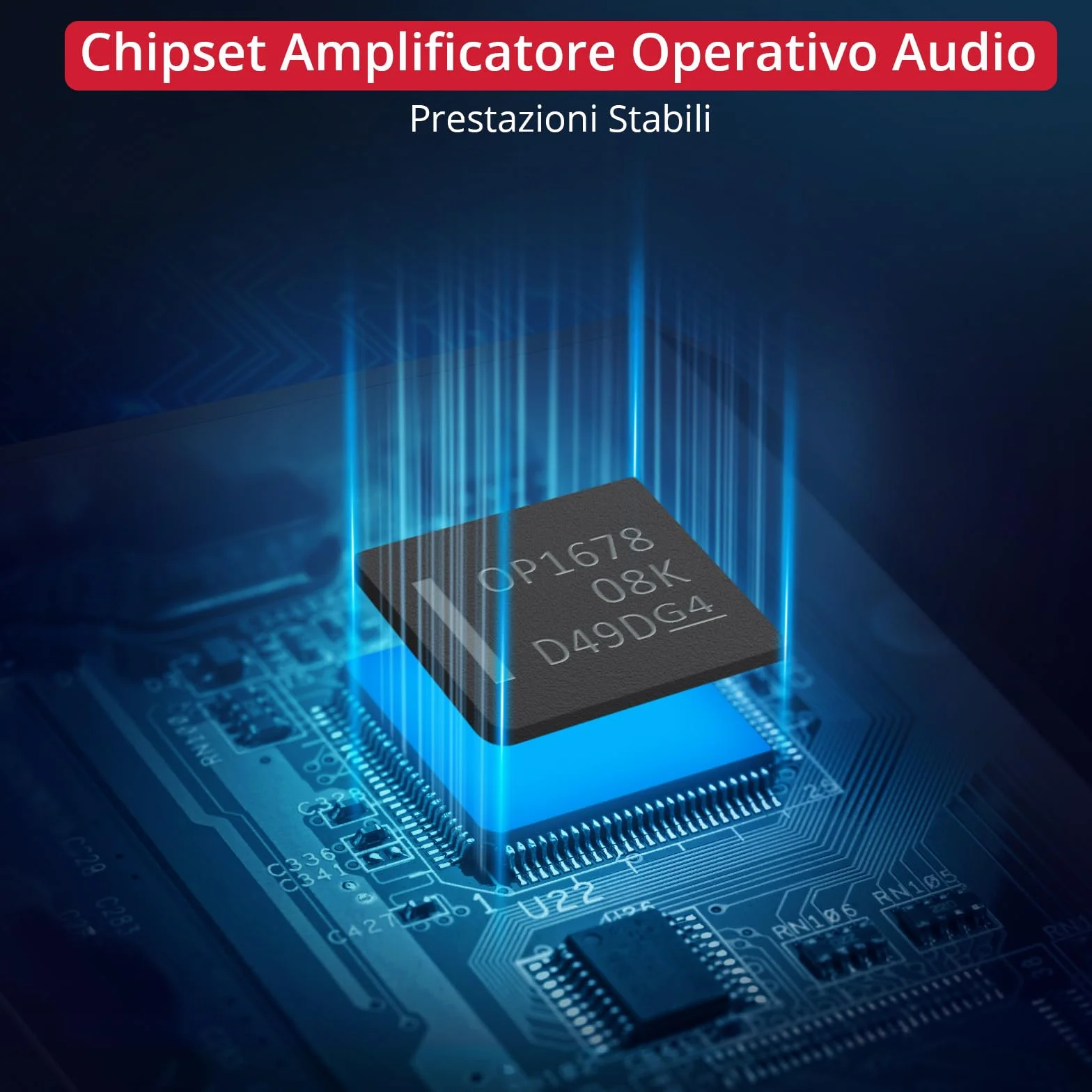 Neoteck 16-300Ω Amplificatore per Cuffie Portatile Ricaricabile con Bass Boost HiFi Amplificatore Cuffie 3.5mm con 8h Autonomia, AMP in Aluminio Opaco per PC, Cellulari, Lettori CD, MP3/MP4