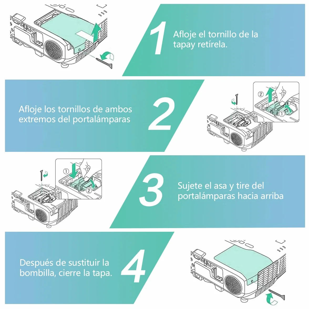 EL PLP79/V13H010L79 - Lampada di ricambio per proiettore compatibile con EPSON EB-575W EB-570 EB-575Wi BrightLink 575Wi PowerLite 570 PowerLite 575W