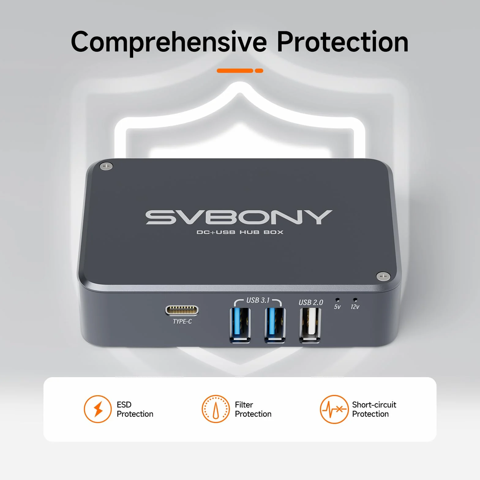 Svbony SV241 USB Controllo Hub per Astronomia, Accessorio per Telescopio Astronomico per Adulti, Adattatore Tascabile con 6 DC Uscite di Alimentazione, r Fotografia Lunare, o del Cielo Profondo
