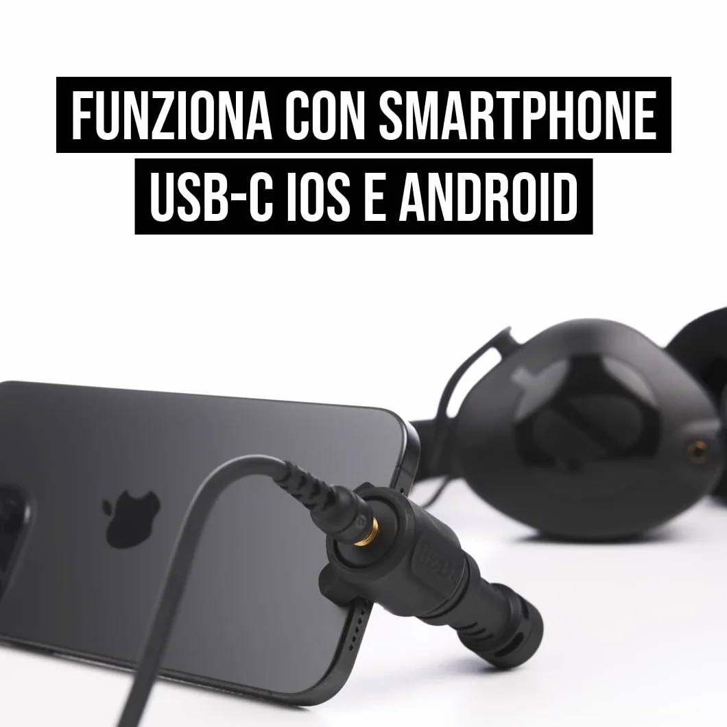 RØDE VideoMic Me-C+ Microfono direzionale per dispositivi mobili USB-C (iOS e Android), perfetto per la creazione di contenuti mobili | iOS e Android, Perfetto per creazione contenuti mobili