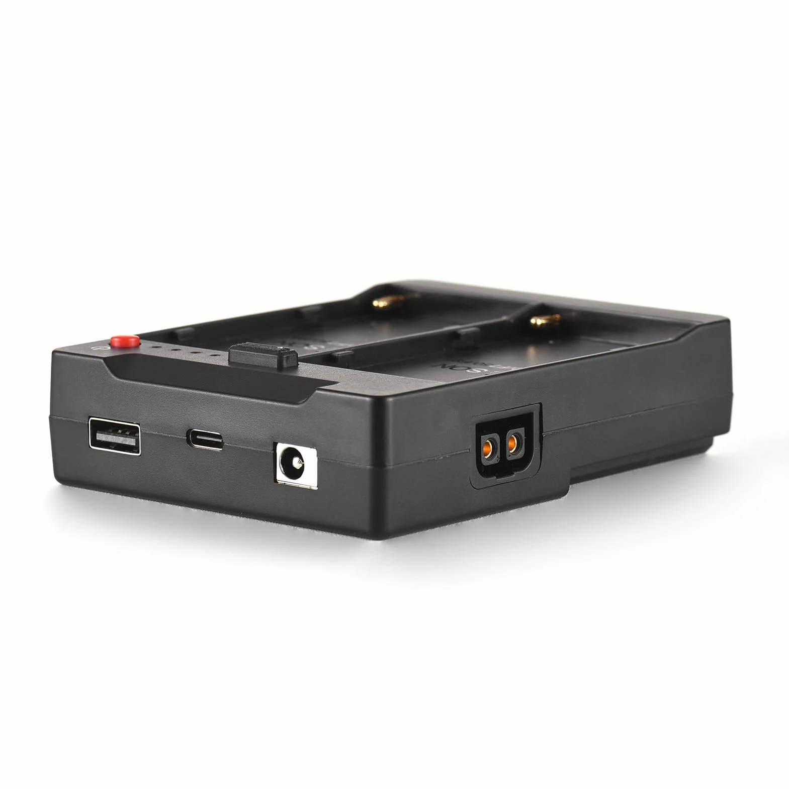 Andoer NP-F970 F750 F550 - Piastra per batteria a V-Lock V-Mount con uscite USB-A/Type-C/DC/D-TAP