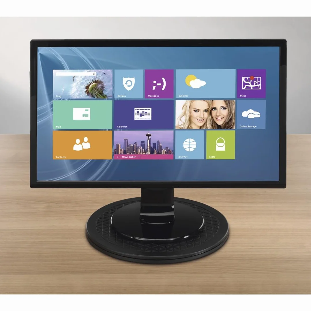 HAMA Supporto universale girevole per TV, nero, 80 kg (Ø 32 cm)