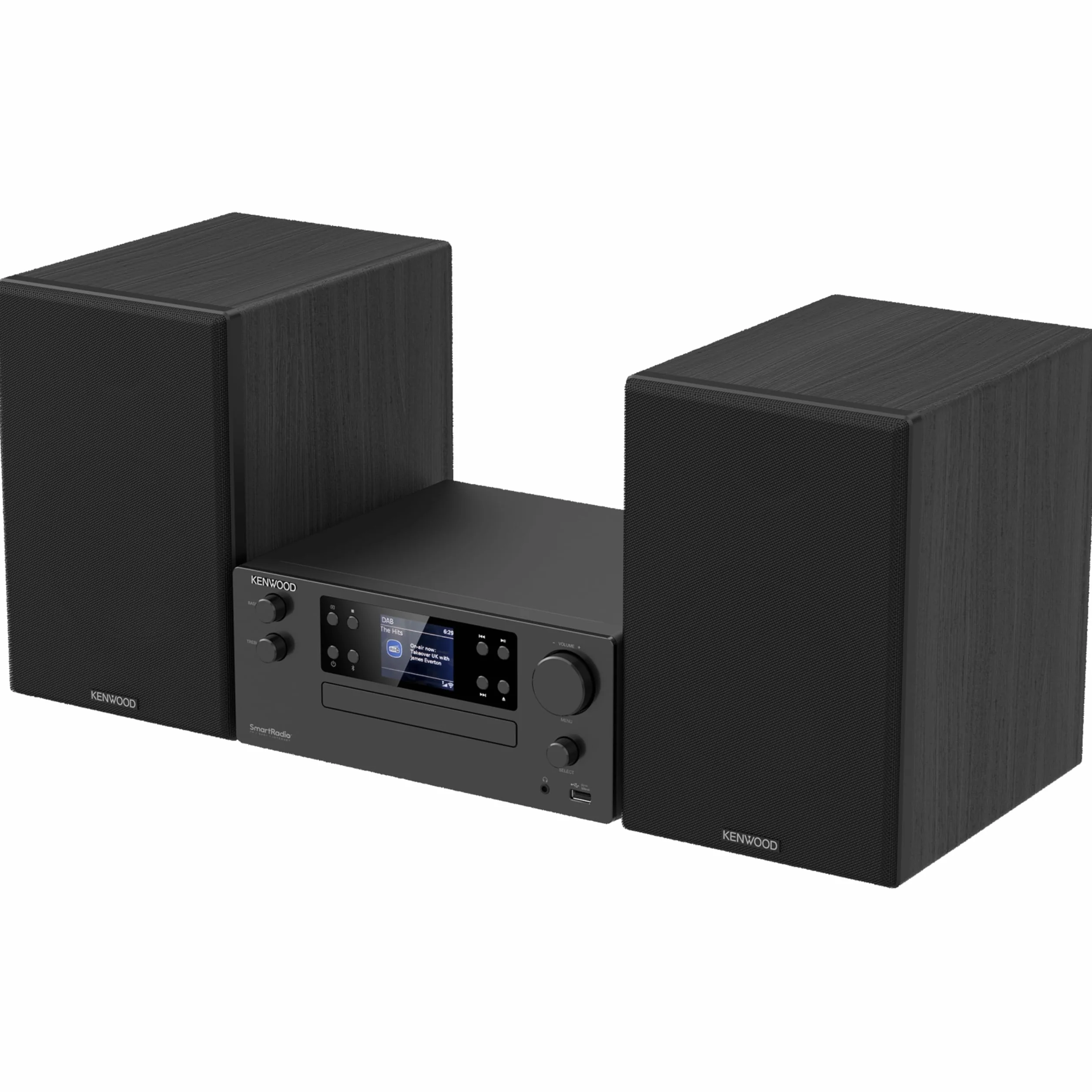 KENWOOD M-9500S-B Smart Micro Hi-Fi System z radiem Internet, DAB+, CD/USB, Audio Streaming, 2 x 50W RMS, Czarny