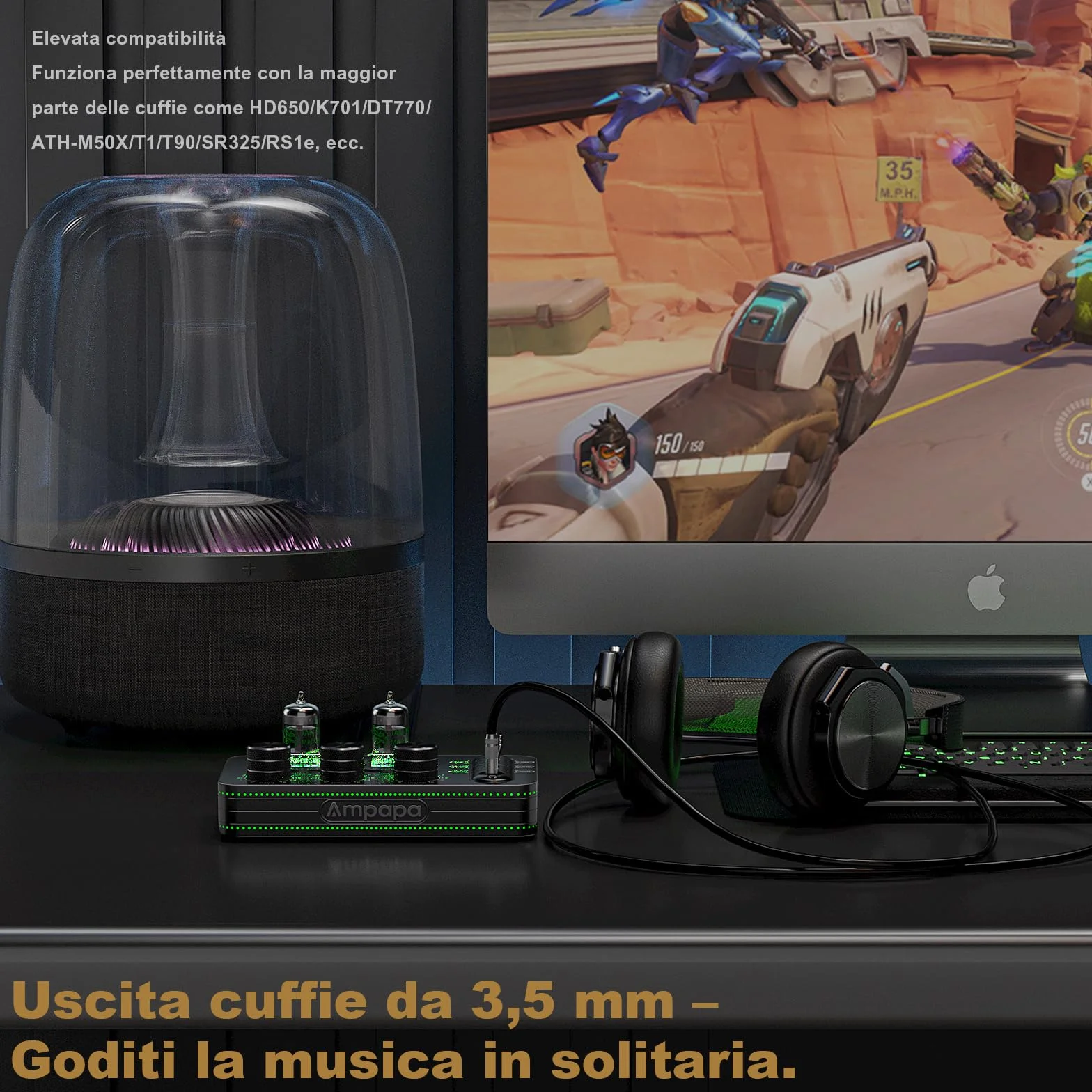 A1 Preamplificatore per Tubi Phono: Preamplificatore Audio Hi-Fi, Amplificatore per Cuffie, Giradischi MM
