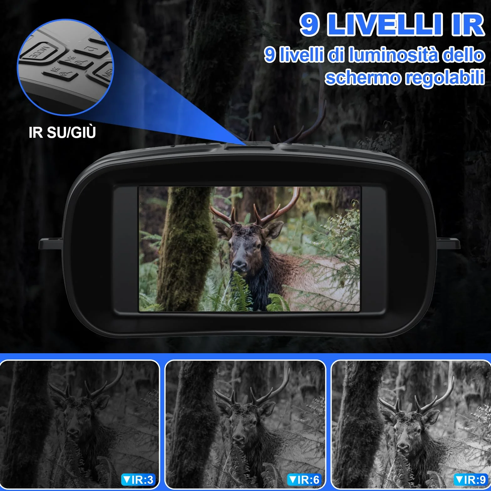 Visore Notturno Termico 5K | Binocolo Visione Notturna