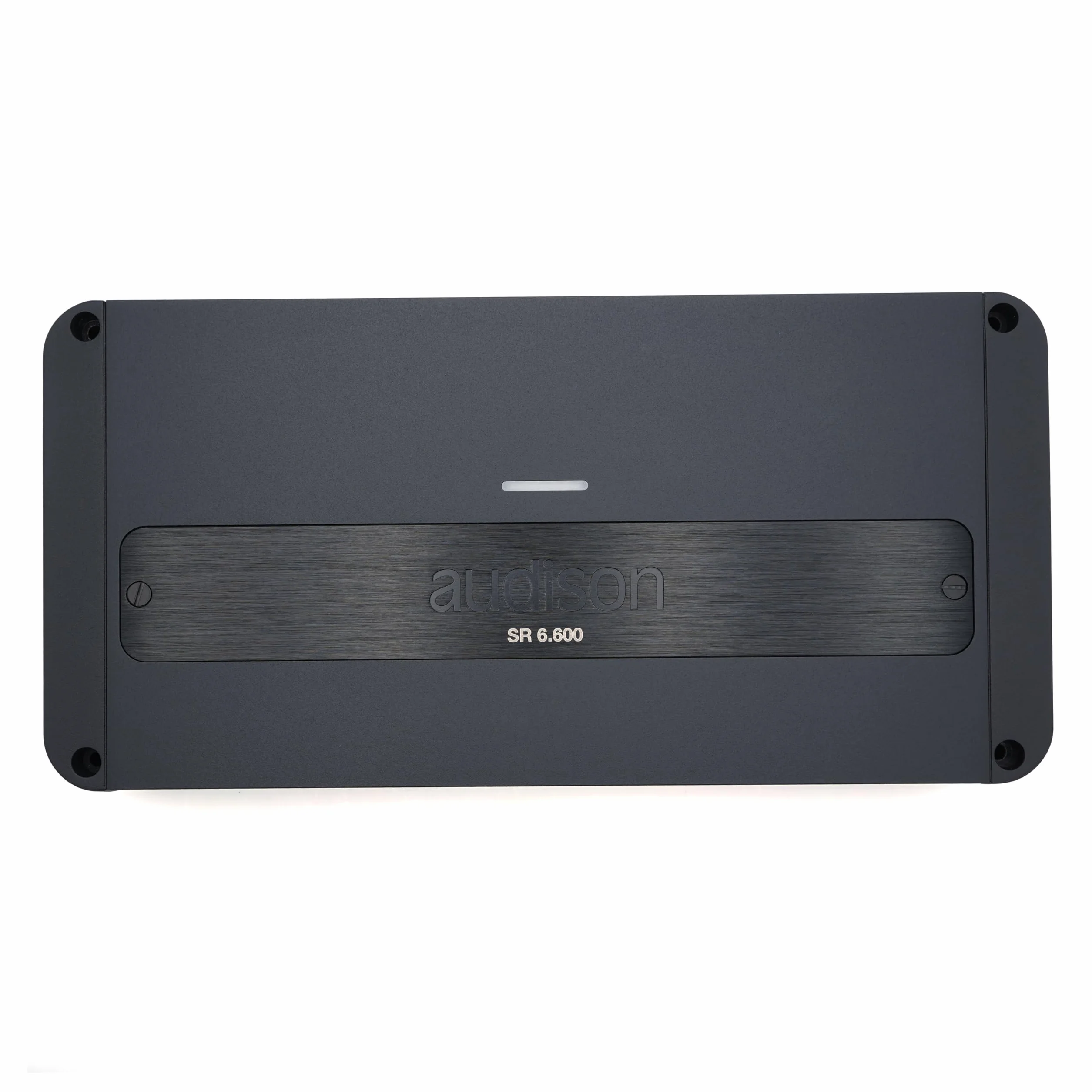 Audison SR 6.600 - Amplificatore a 6 canali in Classe D per auto, configurazione 4x140W + 2x185W su 2 ohm, ideale per sistemi attivi multivia ad alta efficienza