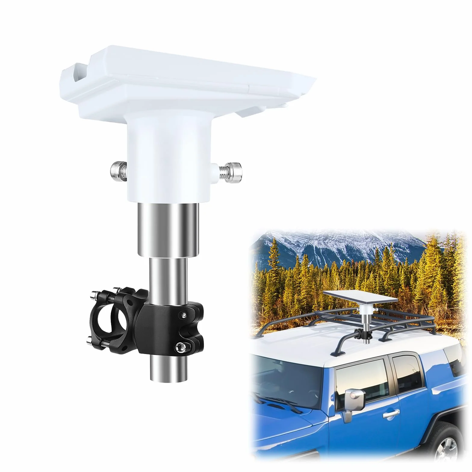 Starlink Gen 3 RV Ladder Mount, Starlink Kit Completoadattatore per tubi Starlink Gen 3 Adatto per Tetti, Camper, SUV, Camion o Barche
