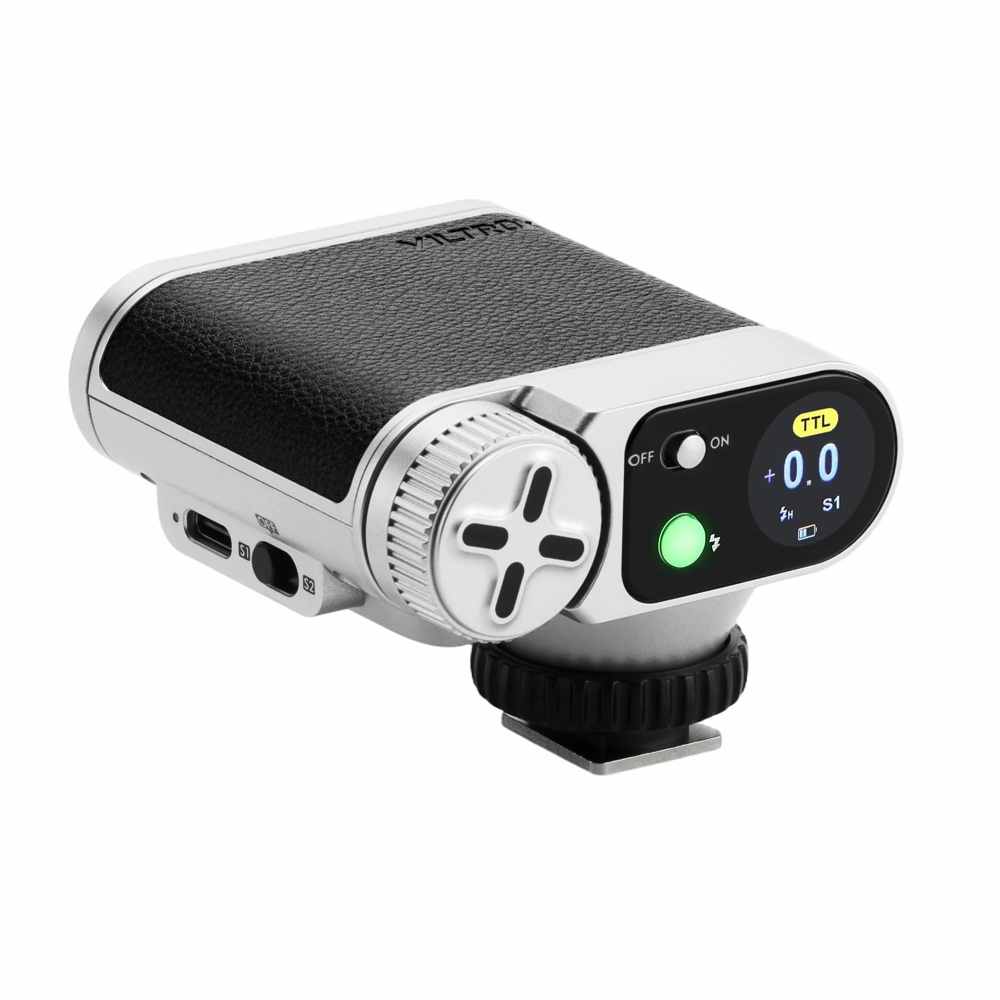 VILTROX Vintage Z1 Pro TTL Retro On-Camera Flash con Touch Display, 24Ws 1s Riciclare GN12 CCT 6000K ± 200K Mini Flash per Fotografia Portatile Illuminazione (per Nikon)
