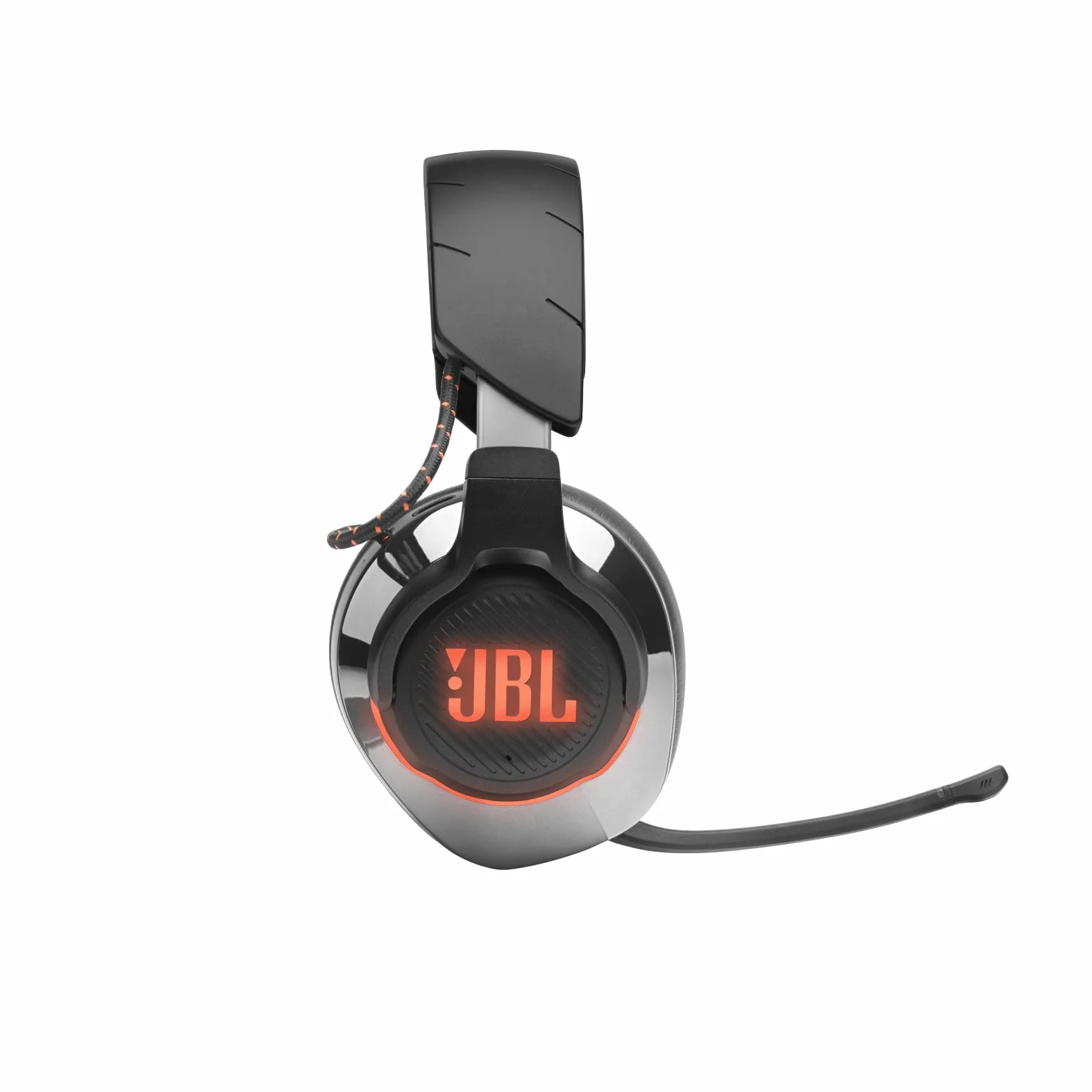 JBL Quantum 810 Cuffie Gaming Over-Ear Wireless 2,4 Ghz e Bluetooth, Headset con Microfono e Cancellazione Attiva Rumore, RGB e Dual Surround, Compatibilità Multipiattaforma PC e Console, Nero