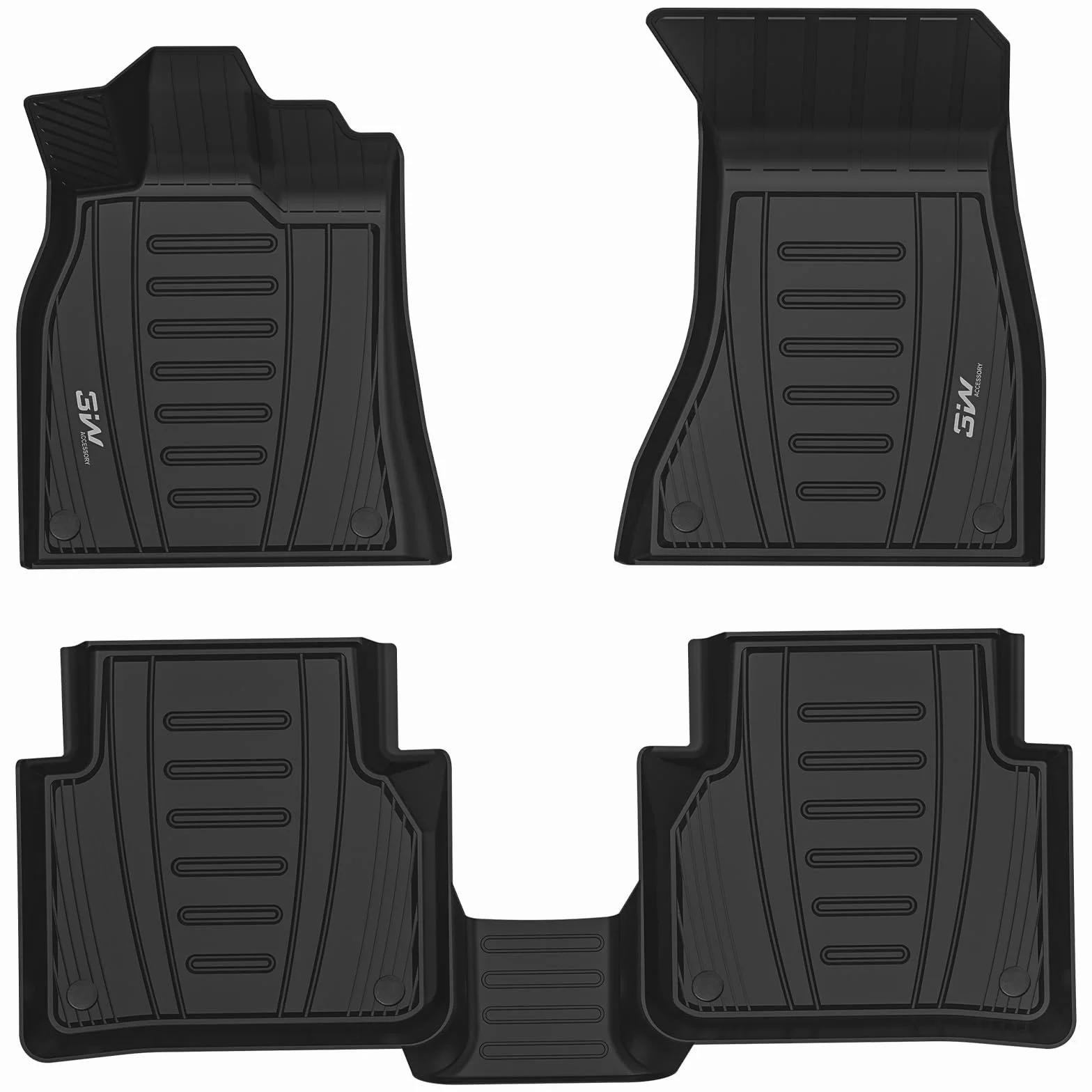3W Tappetini Compatibile con AUDI Q5 SQ5 2018-2025 2026, Facili da pulire Tappetino Antiscivolo per Impermeabili a Copertura Completa Set Adatto a AUDI, Tappeti Auto su Misura in Thorex™
