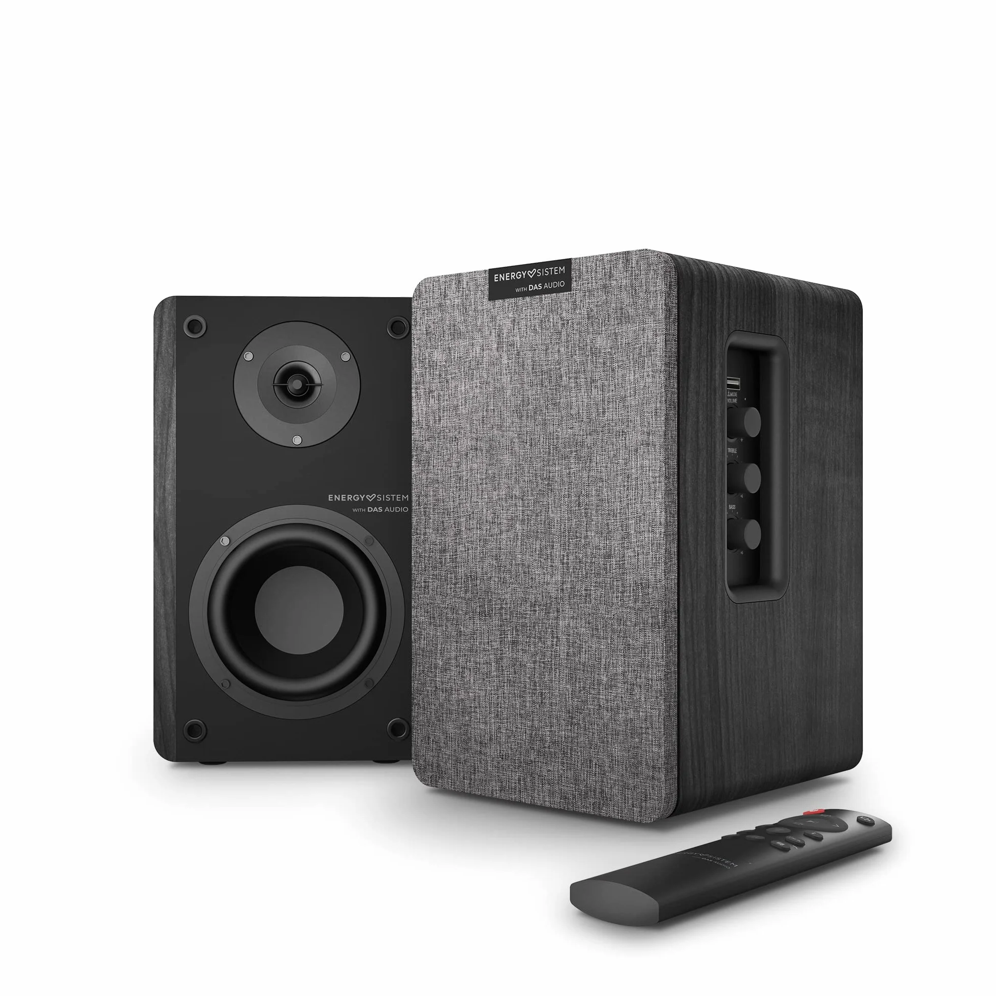 Energy Sistem Studio Monitor 4 Hi Fi - Altoparlante Attivo 2.0 (Bluetooth 5.0, 50 W, Subwoofer, Ingresso ottico TOSLINK, Porta HDMI ARC Ingresso RCA Doppio, Case con porta HDMI ARC CEC) Nero